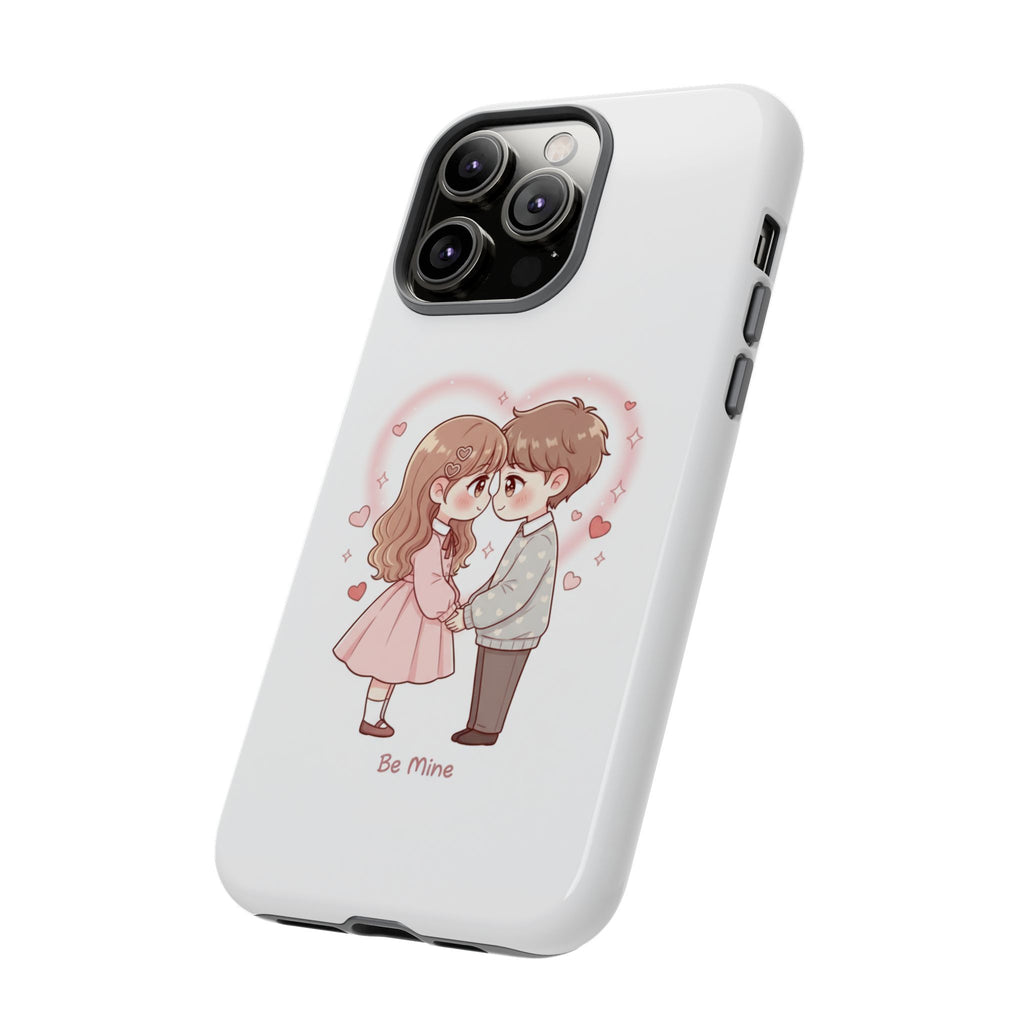 NDR™ Cute Couple "Be Mine" Phone Case. Romantic Valentine’s Protective Cover