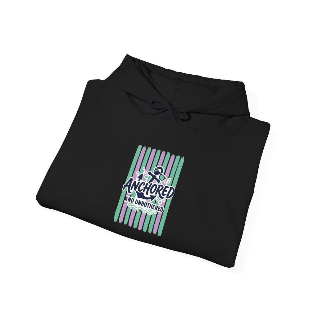 Anchored Nautical Hoodie | Cruise Vacation, Tropical Stripes