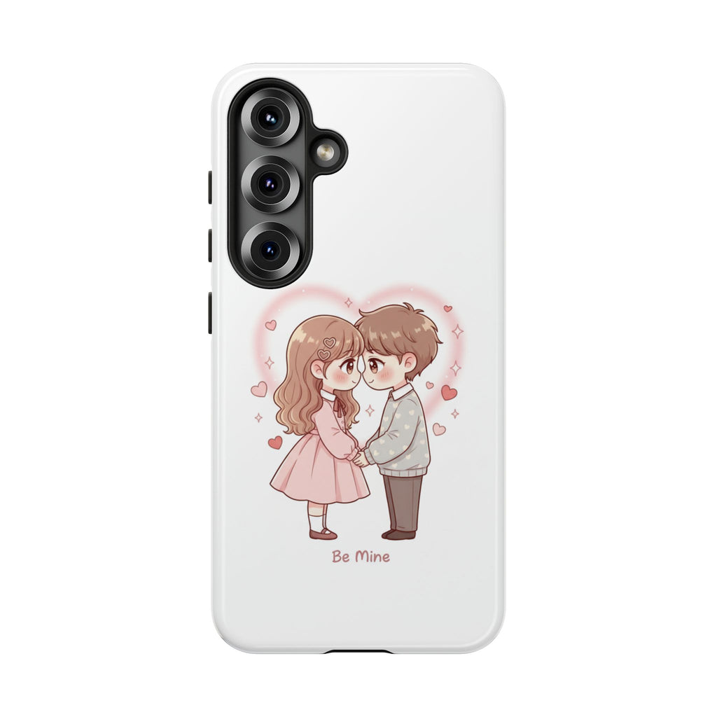 NDR™ Cute Couple "Be Mine" Phone Case. Romantic Valentine’s Protective Cover