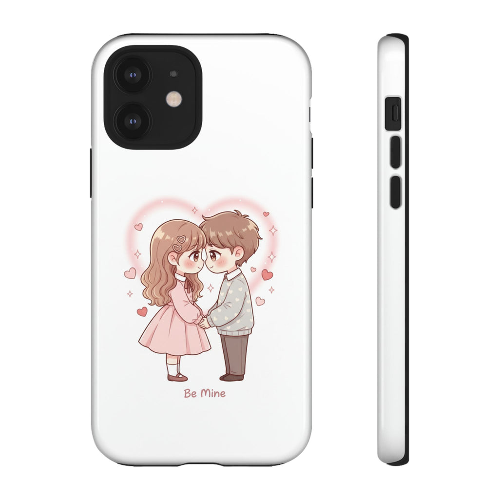 NDR™ Cute Couple "Be Mine" Phone Case. Romantic Valentine’s Protective Cover