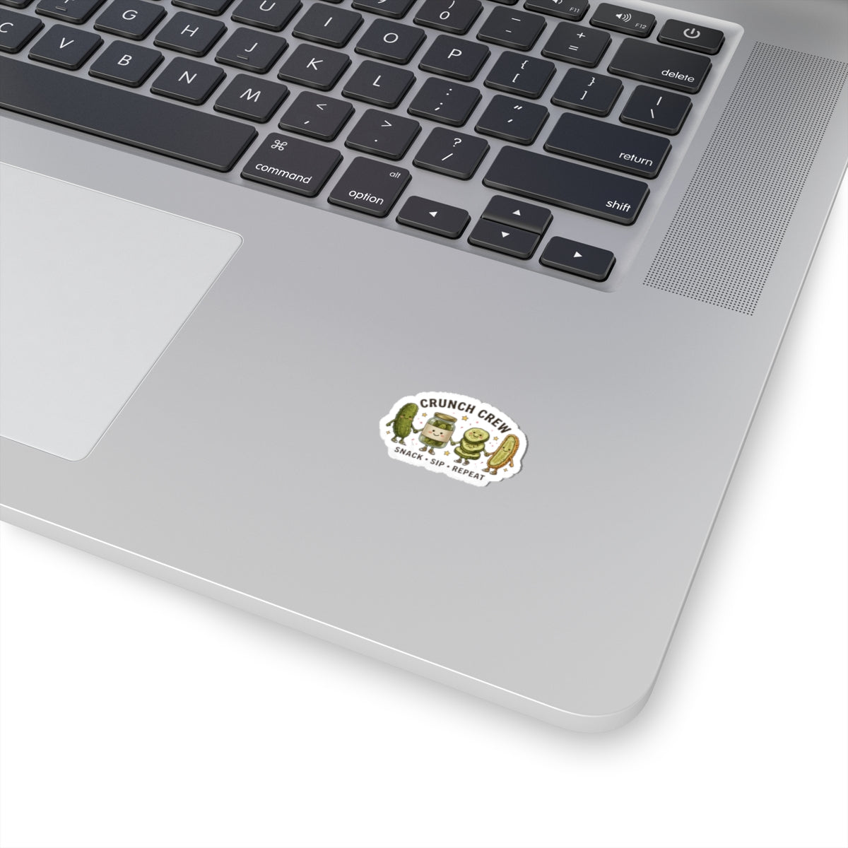 Crunch Crew Pickle Sticker | Cute Retro Pickles, Snack Sip Repeat Kiss-Cut