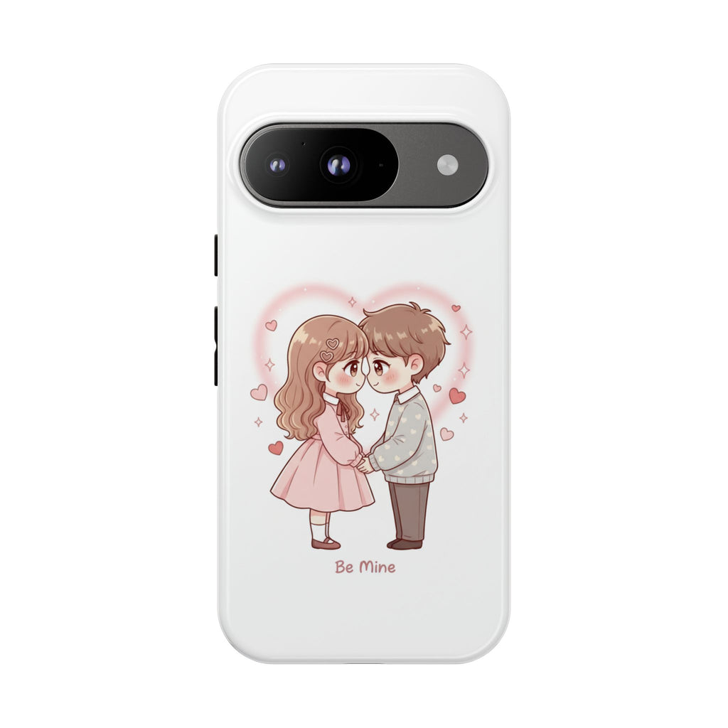 NDR™ Cute Couple "Be Mine" Phone Case. Romantic Valentine’s Protective Cover