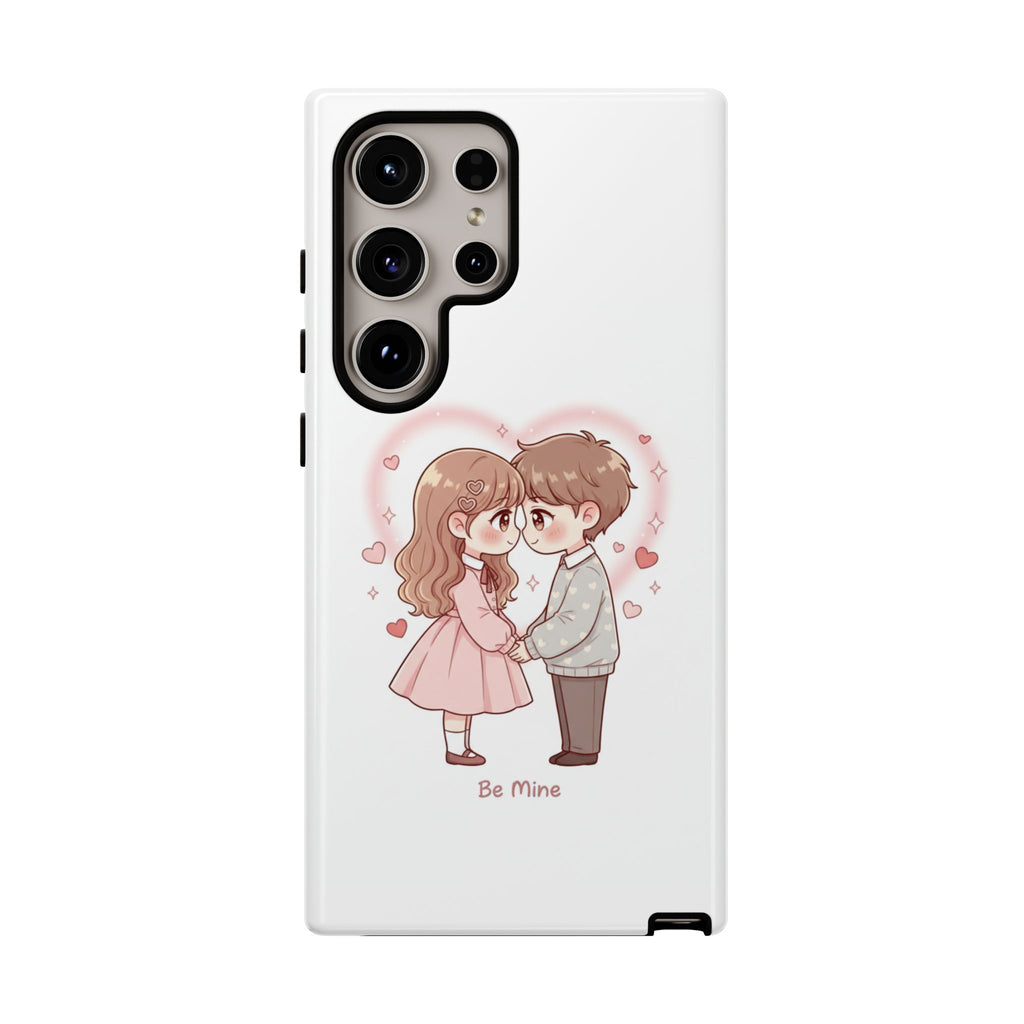 NDR™ Cute Couple "Be Mine" Phone Case. Romantic Valentine’s Protective Cover