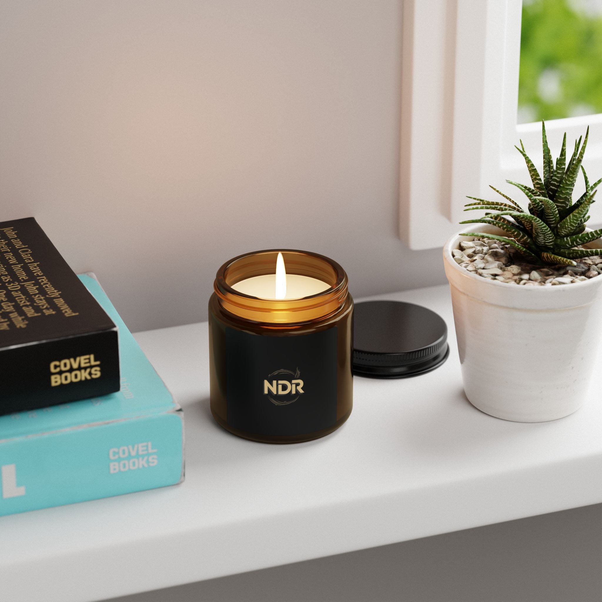 NDR™ Amber Jar Soy Scented Candle (Multi-Size)