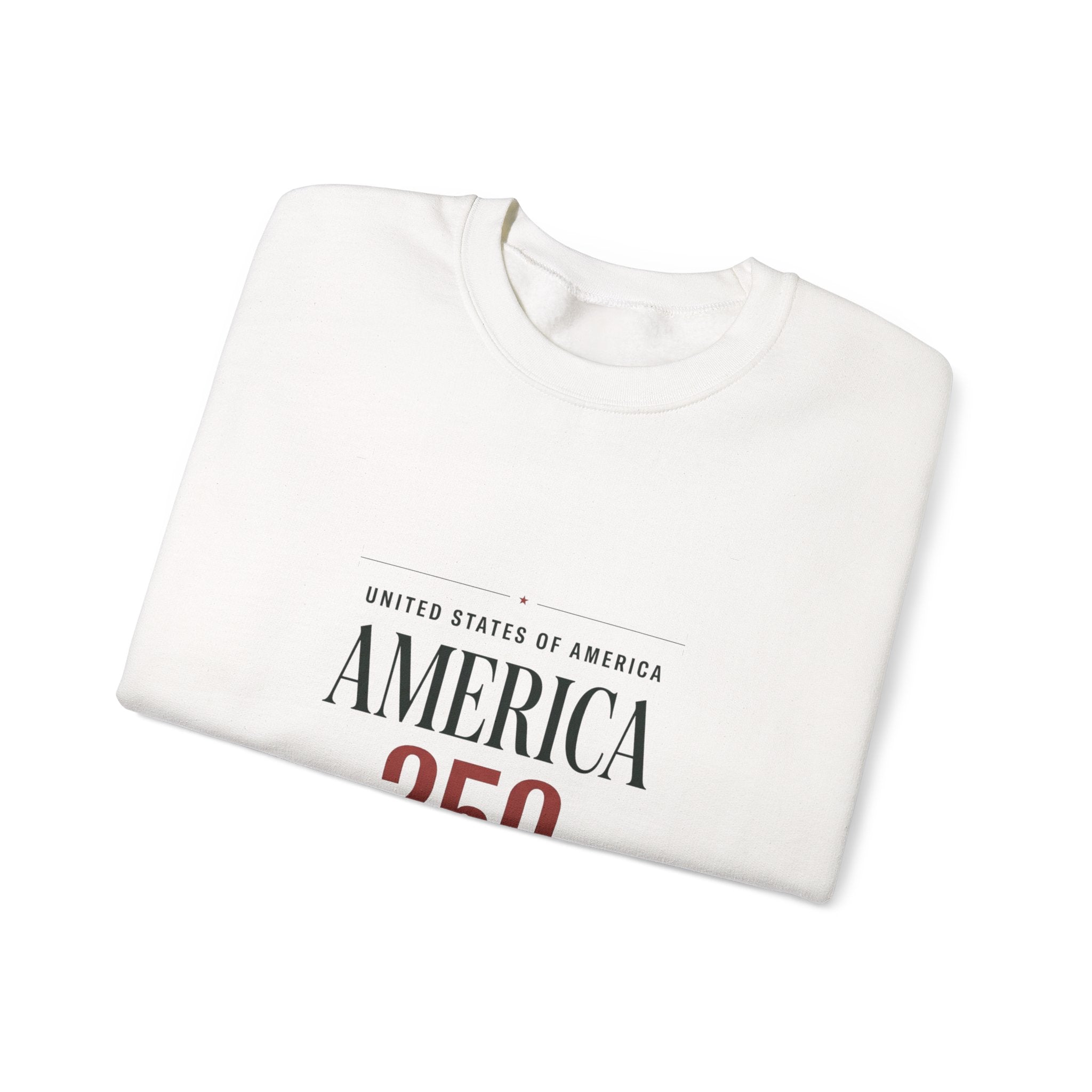 America 250 Crewneck Sweatshirt | 4th of July 250th Anniversary Patriotic
