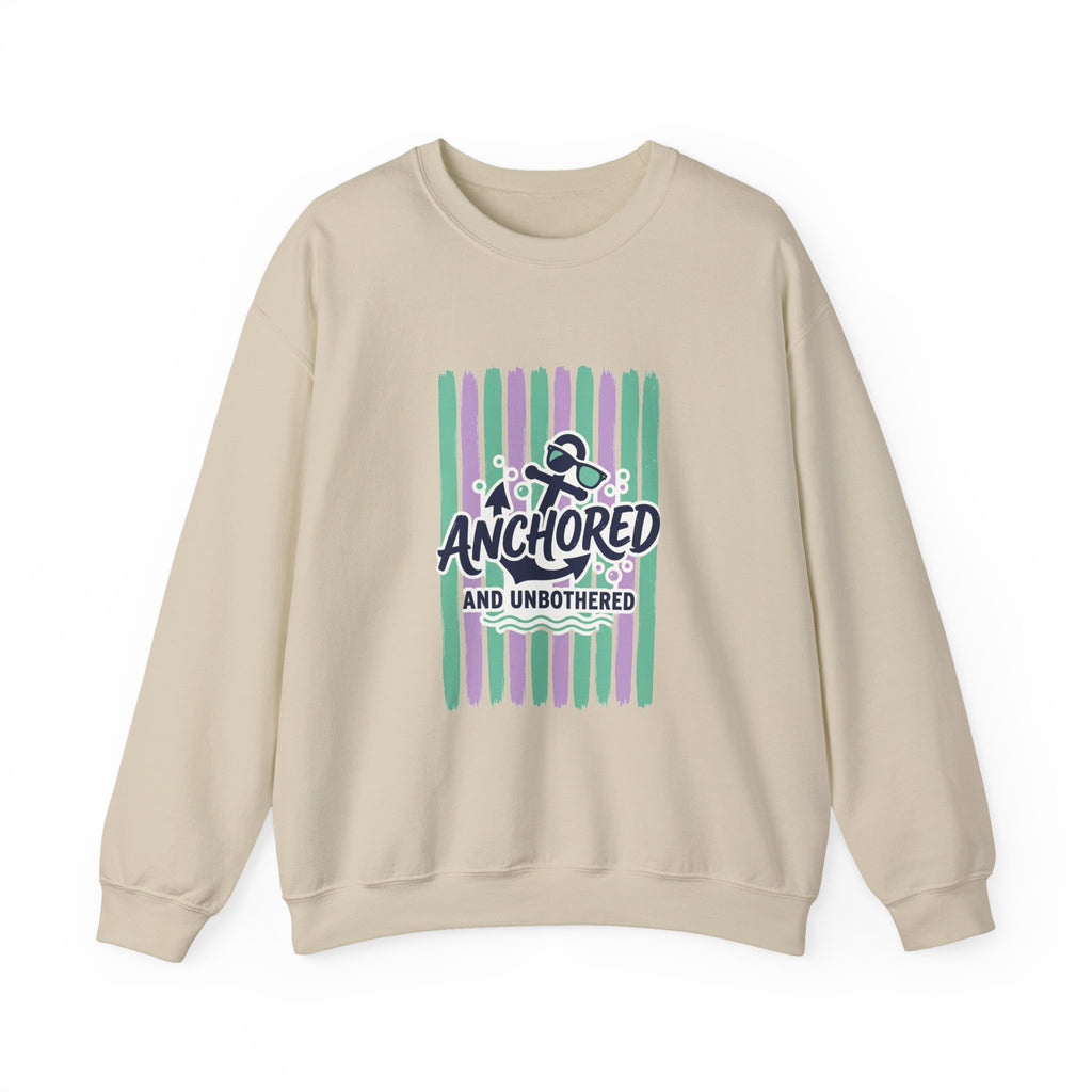 Anchored and Unbothered Sweatshirt | Cruise Vacation, Nautical Anchor Tee