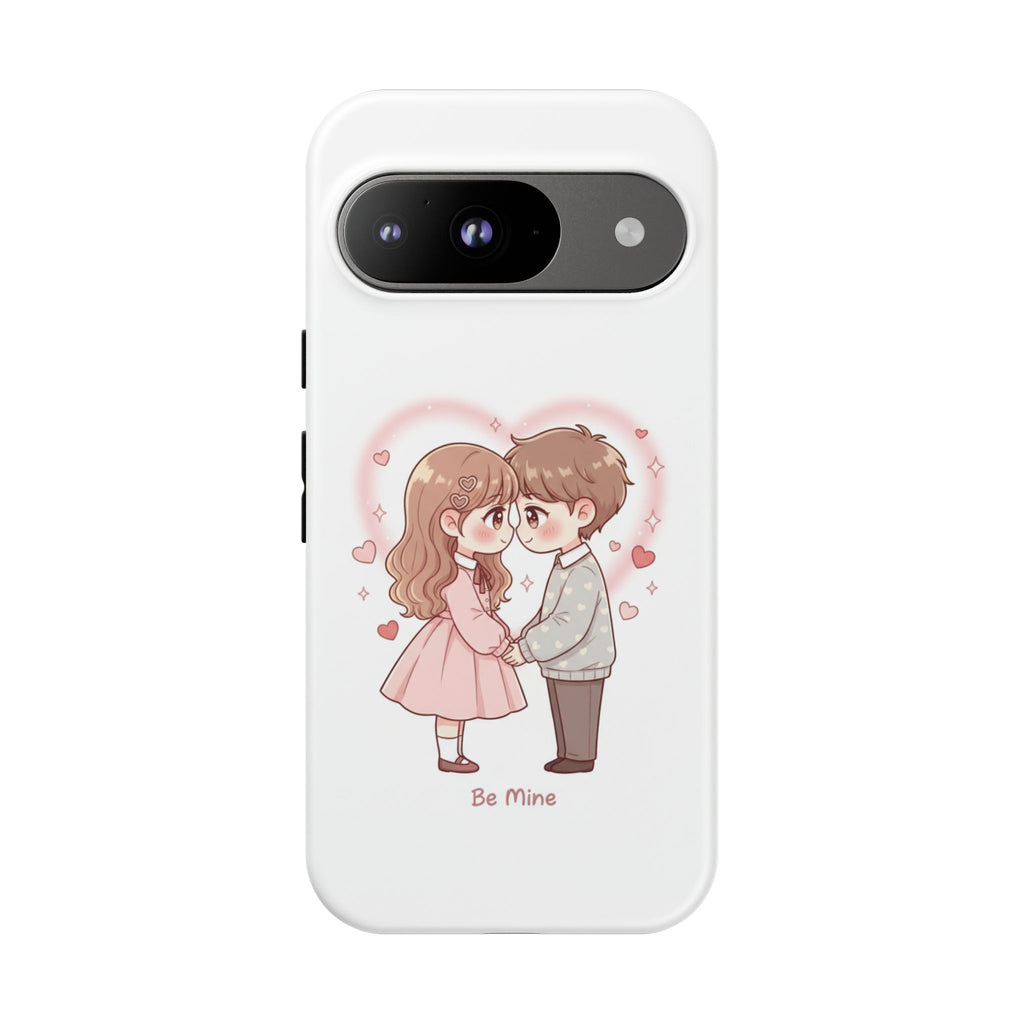 NDR™ Cute Couple "Be Mine" Phone Case. Romantic Valentine’s Protective Cover
