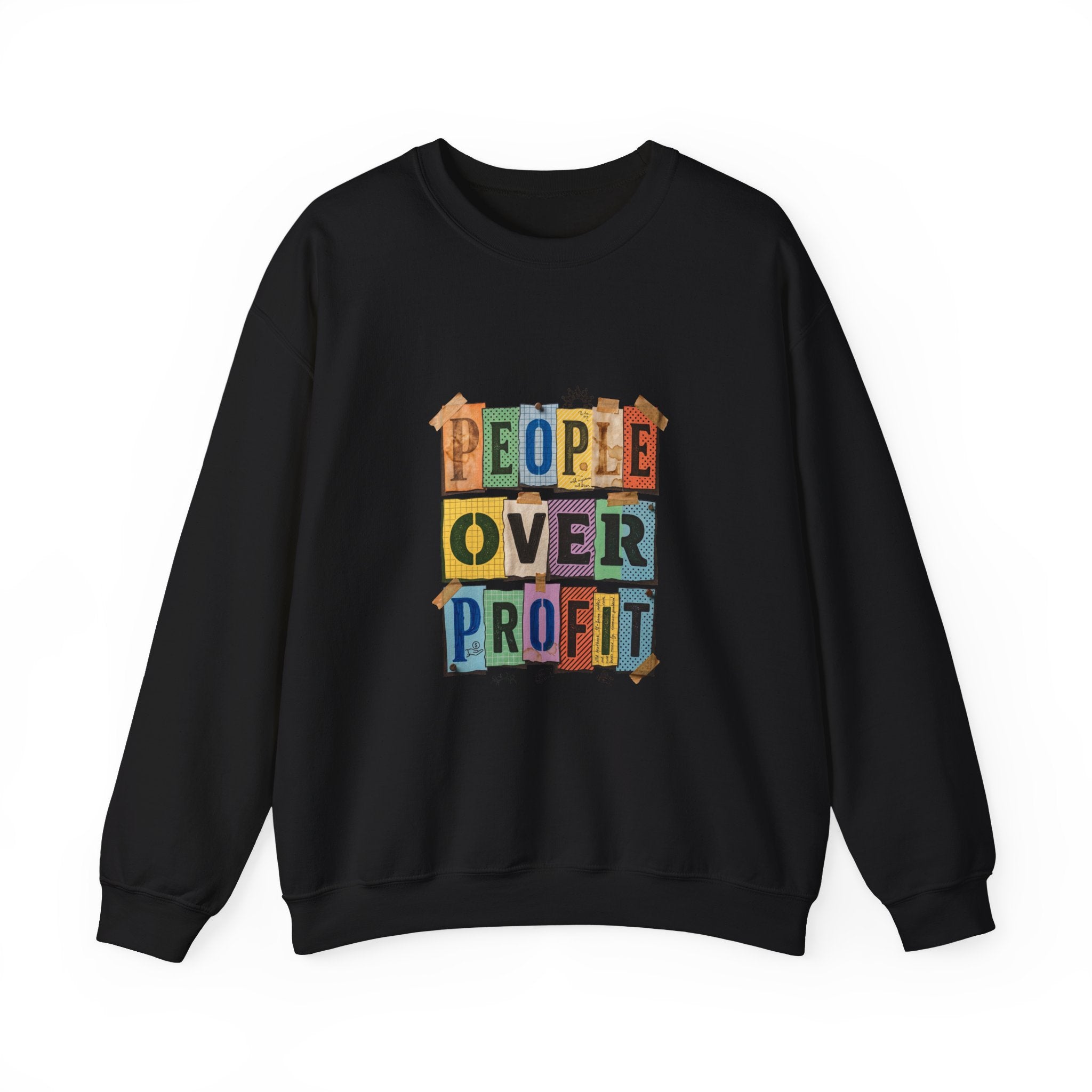 People Over Profit Crewneck Sweatshirt | Values-Led Statement Apparel