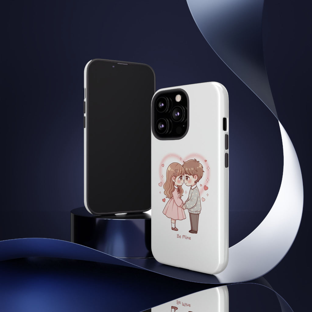 NDR™ Cute Couple "Be Mine" Phone Case. Romantic Valentine’s Protective Cover