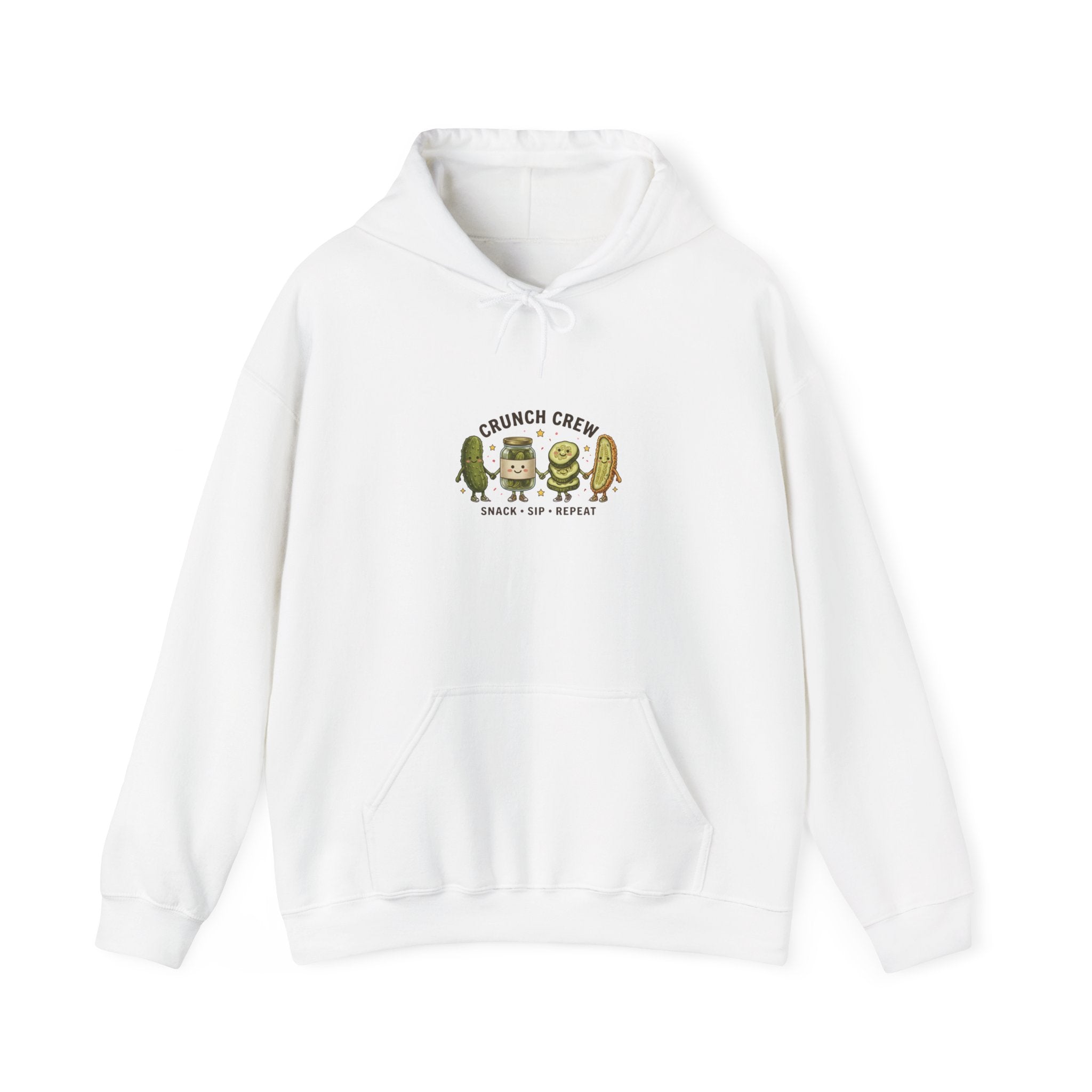 Crunch Crew Pickles Hoodie | Funny Pickle Graphic, Retro Snack Aesthetic