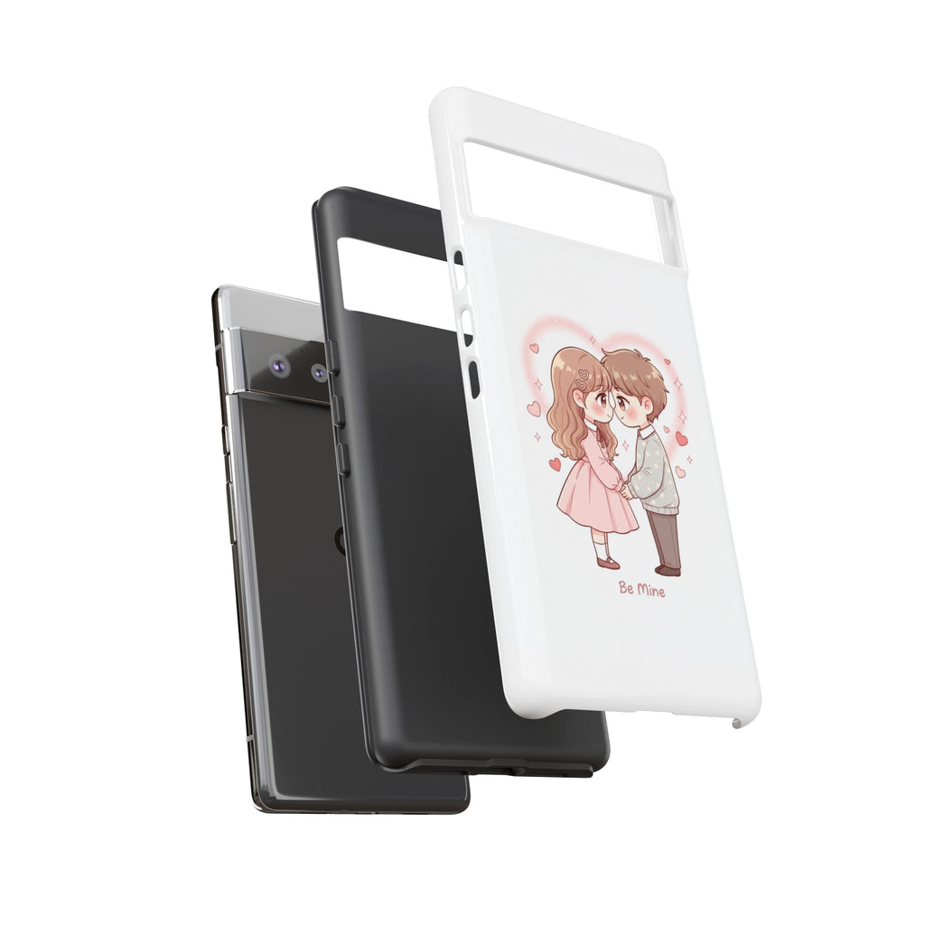NDR™ Cute Couple "Be Mine" Phone Case. Romantic Valentine’s Protective Cover