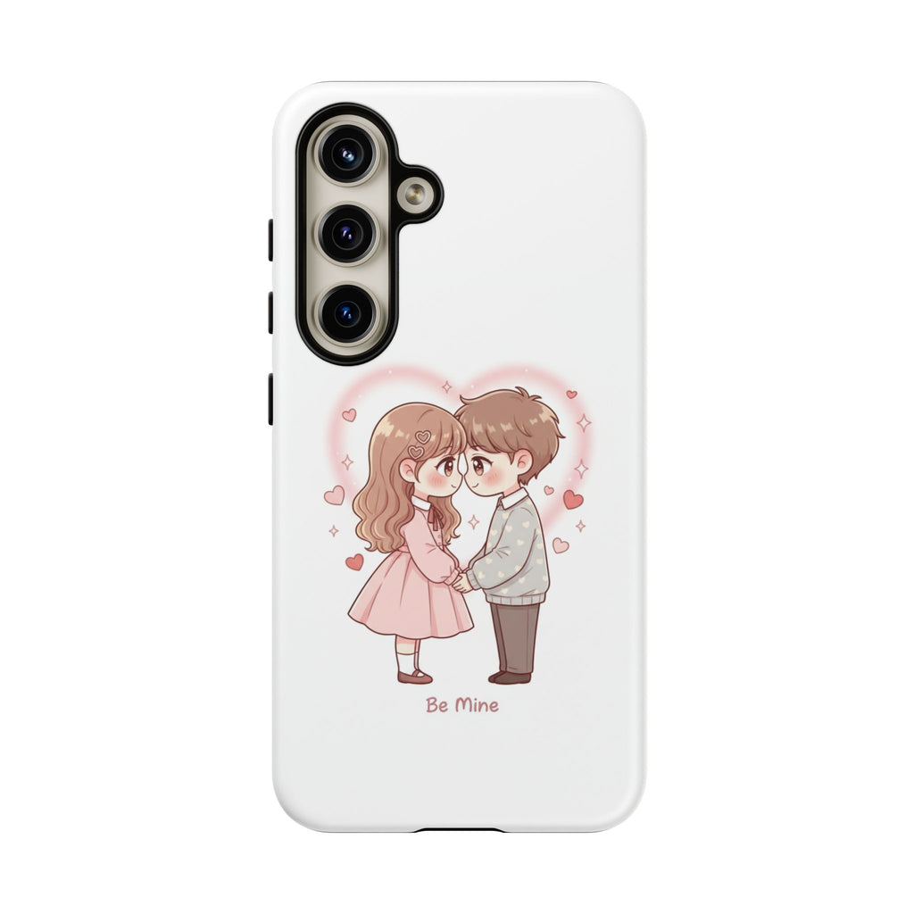 NDR™ Cute Couple "Be Mine" Phone Case. Romantic Valentine’s Protective Cover