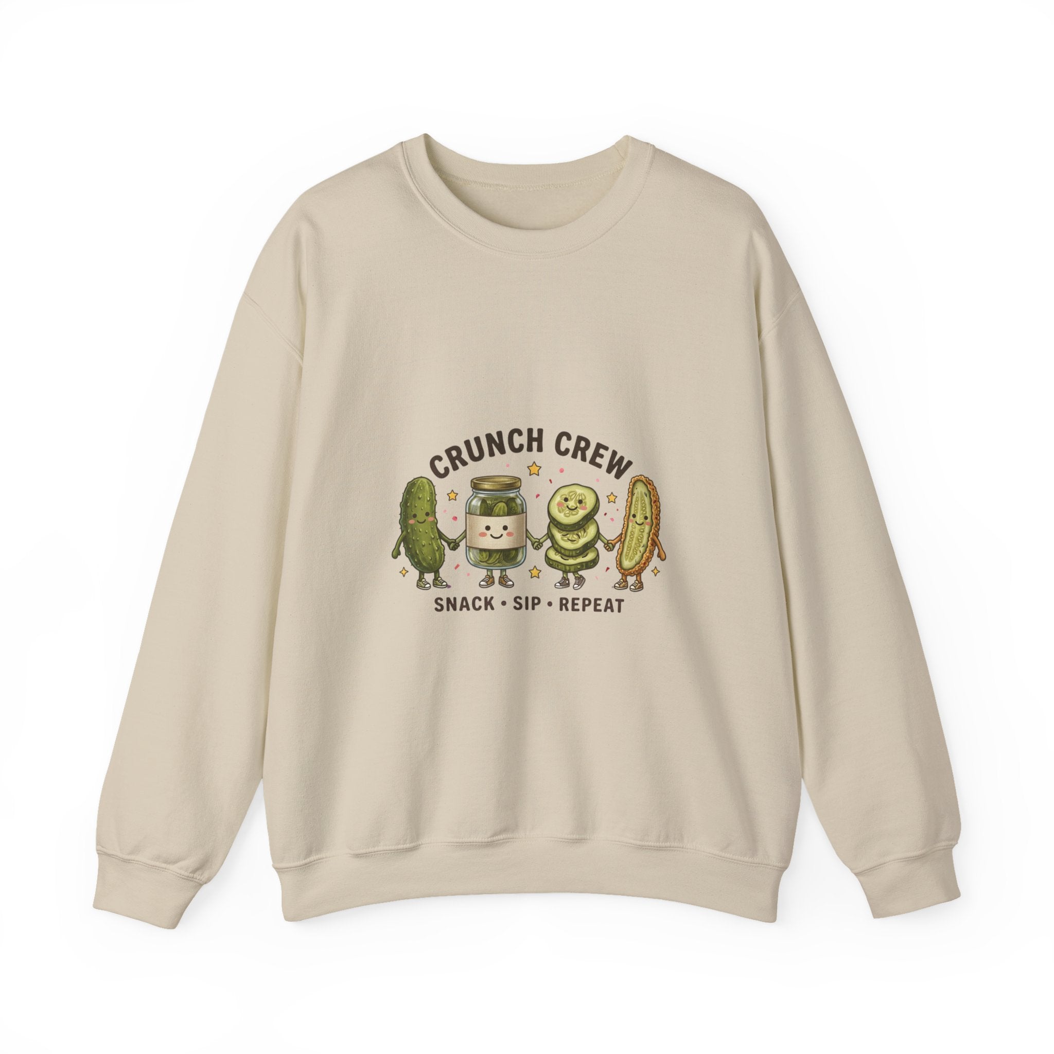 Crunch Crew Pickle Crewneck Sweatshirt | Pickles, Snack Sip Repeat