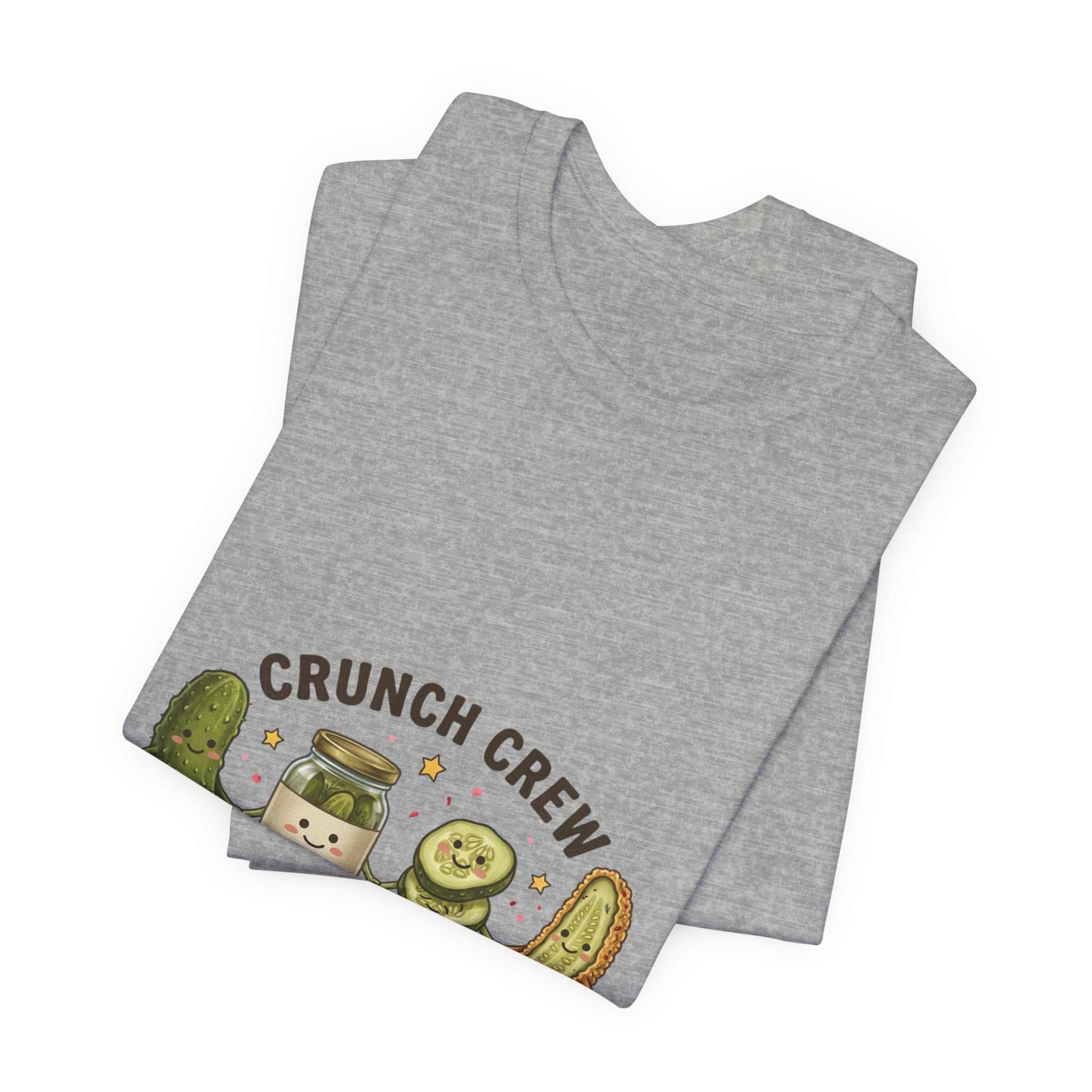 Crunch Crew Pickle Graphic Tee | Cute Kawaii Pickles, Snack Sip Repeat