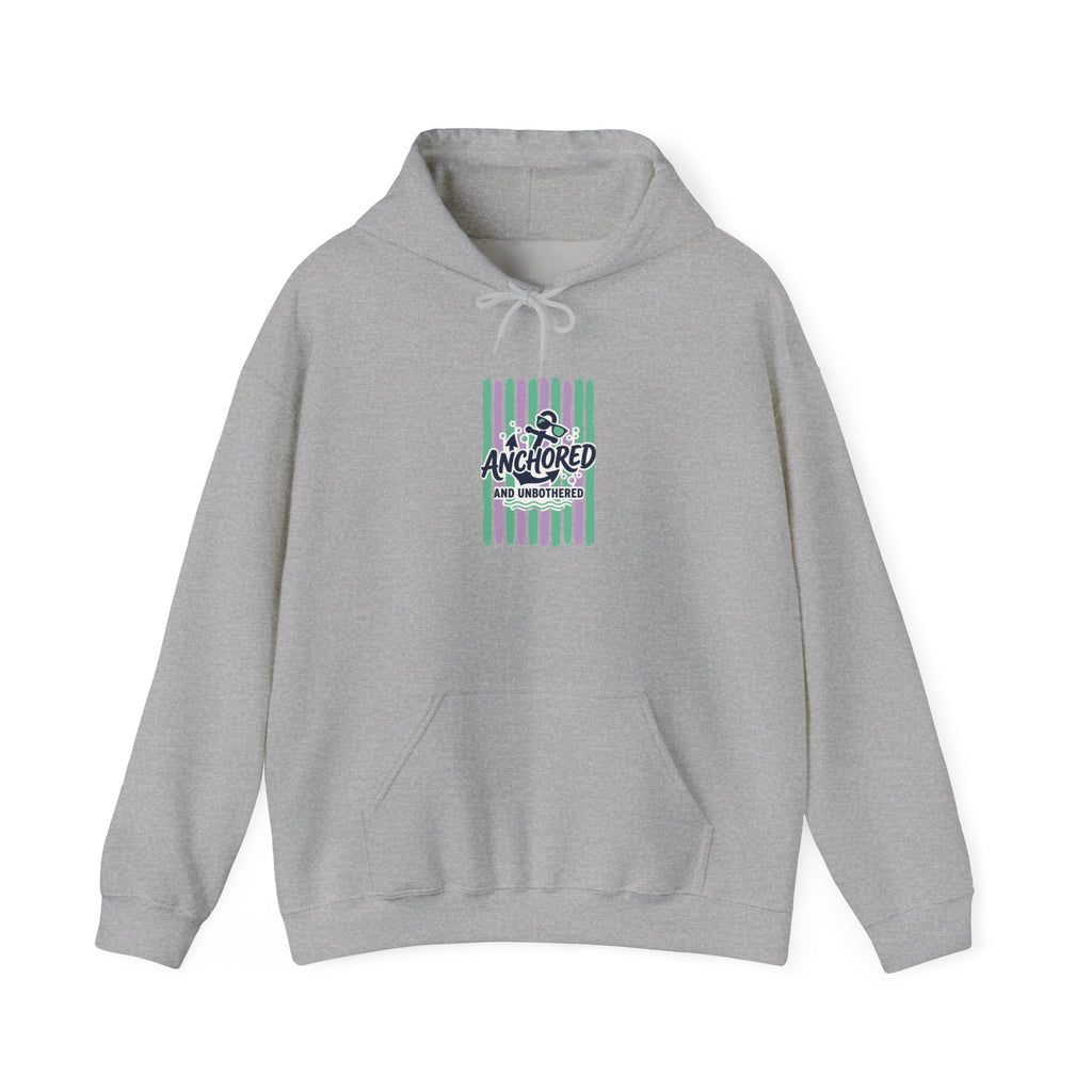 Anchored Nautical Hoodie | Cruise Vacation, Tropical Stripes