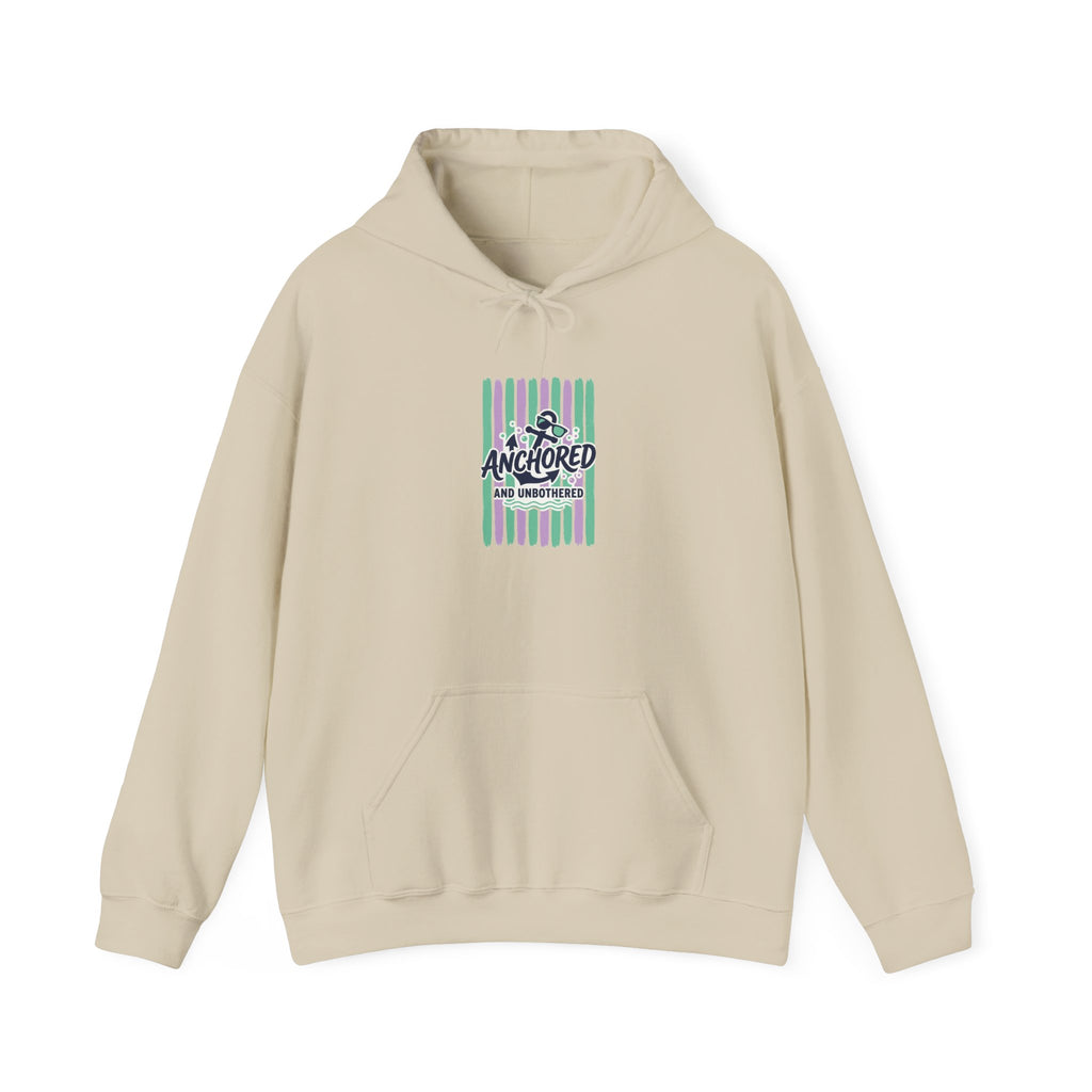 Anchored Nautical Hoodie | Cruise Vacation, Tropical Stripes