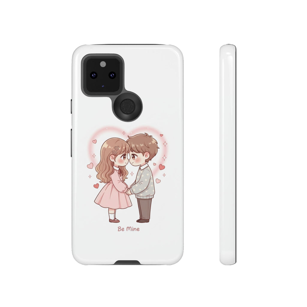 NDR™ Cute Couple "Be Mine" Phone Case. Romantic Valentine’s Protective Cover