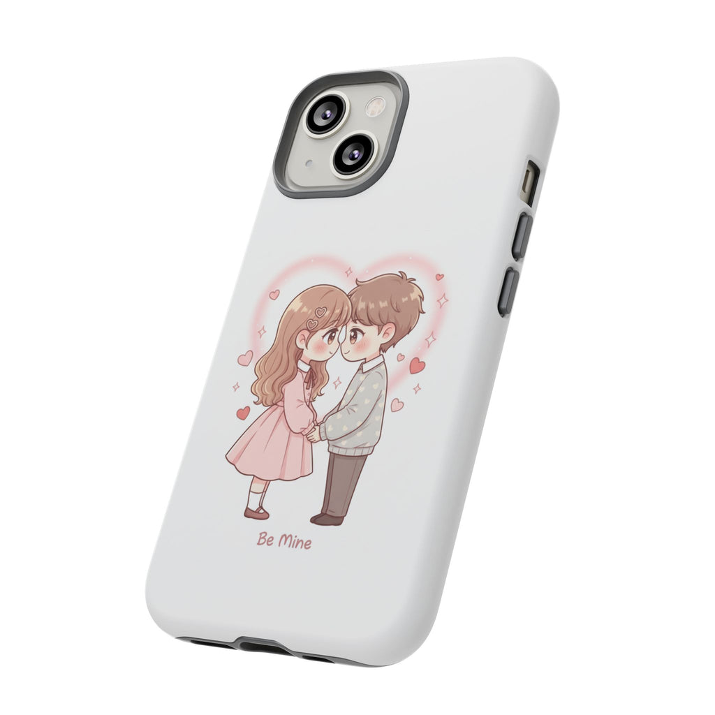 NDR™ Cute Couple "Be Mine" Phone Case. Romantic Valentine’s Protective Cover