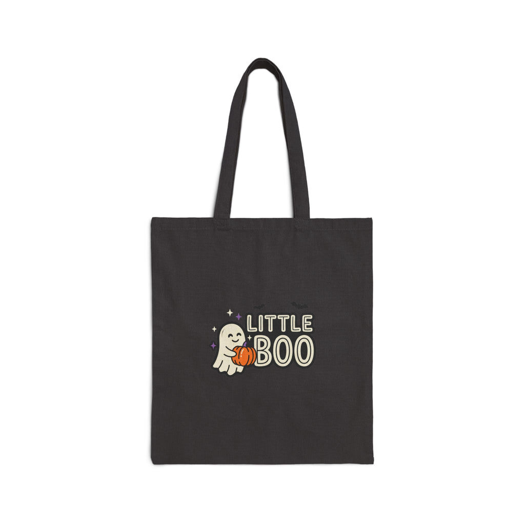 Little Boo Halloween Tote Bag | Matching Family Halloween, Ghost Pumpkin Design
