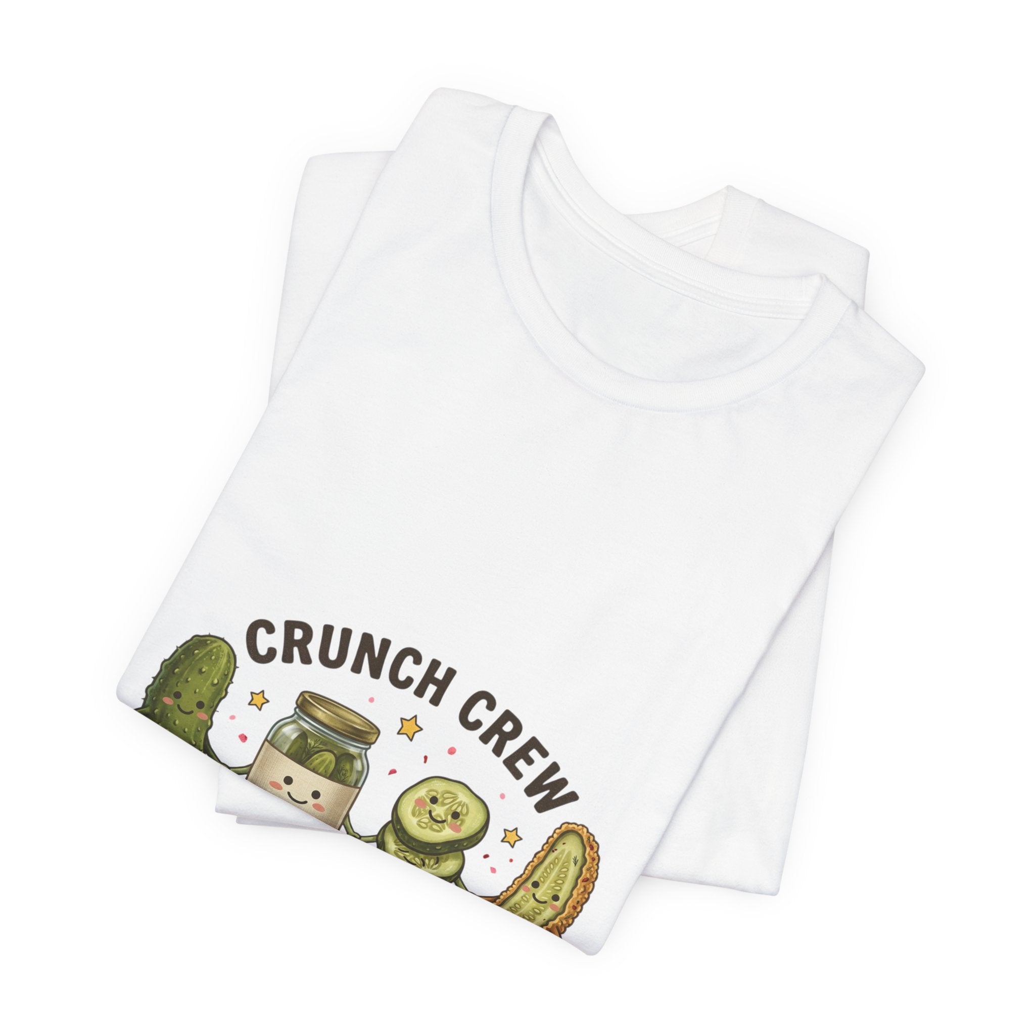 Crunch Crew Pickle Graphic Tee | Cute Kawaii Pickles, Snack Sip Repeat