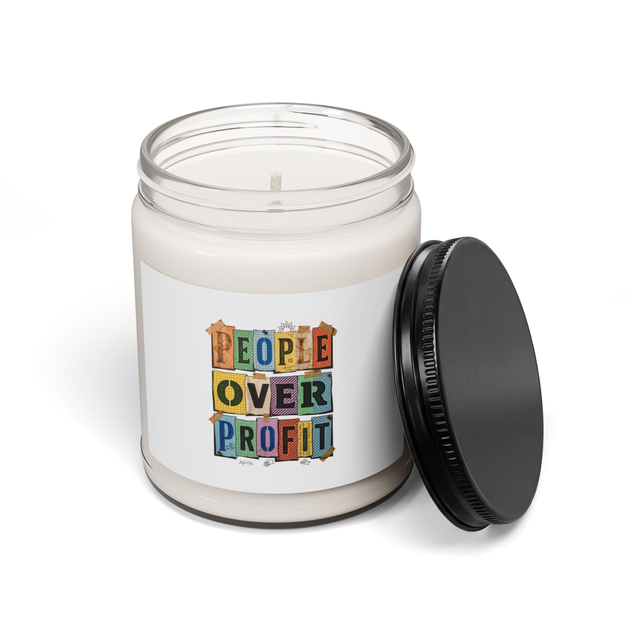 People Over Profit Soy Candle | Values-Led Statement Candle, Clean Scent