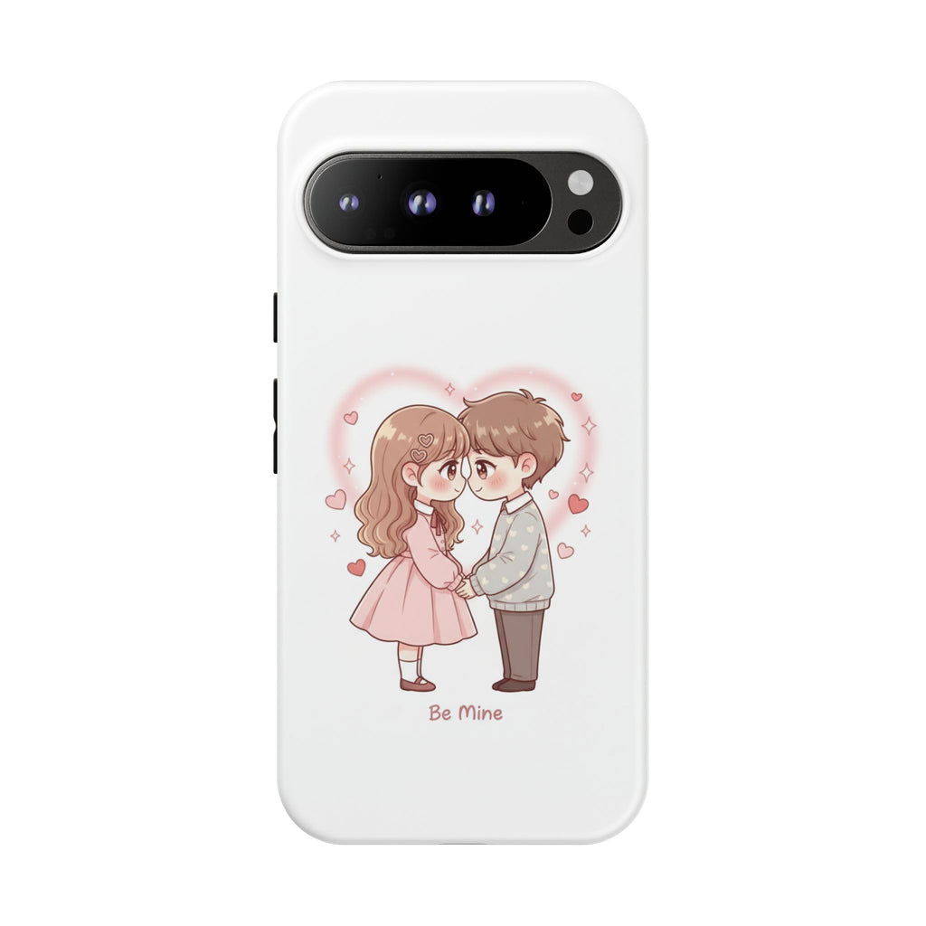 NDR™ Cute Couple "Be Mine" Phone Case. Romantic Valentine’s Protective Cover