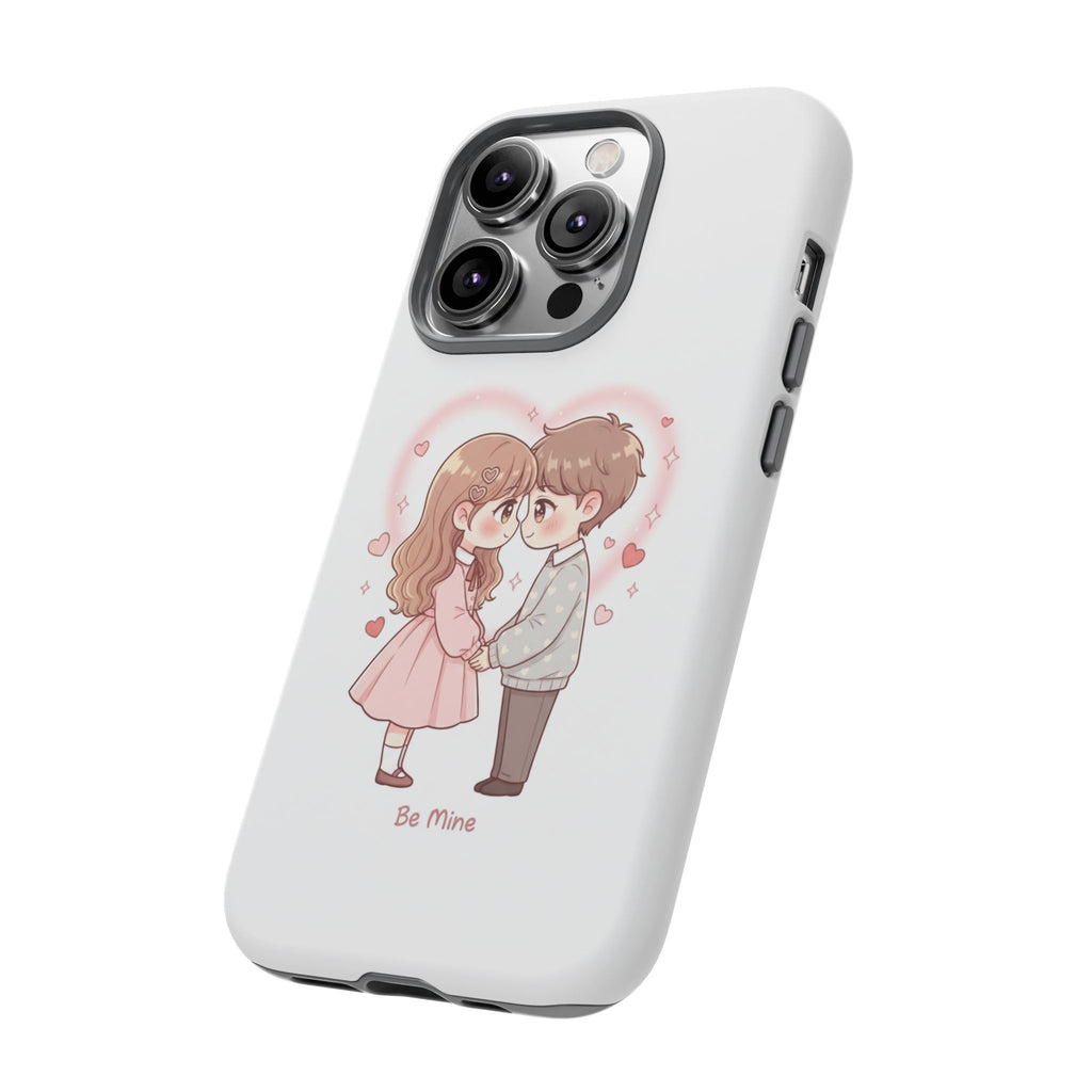 NDR™ Cute Couple "Be Mine" Phone Case. Romantic Valentine’s Protective Cover