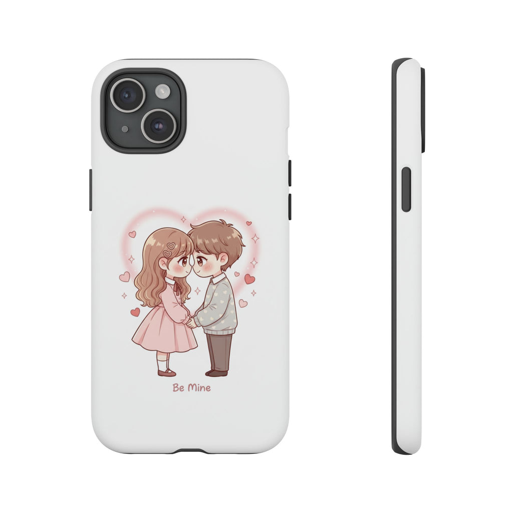 NDR™ Cute Couple "Be Mine" Phone Case. Romantic Valentine’s Protective Cover