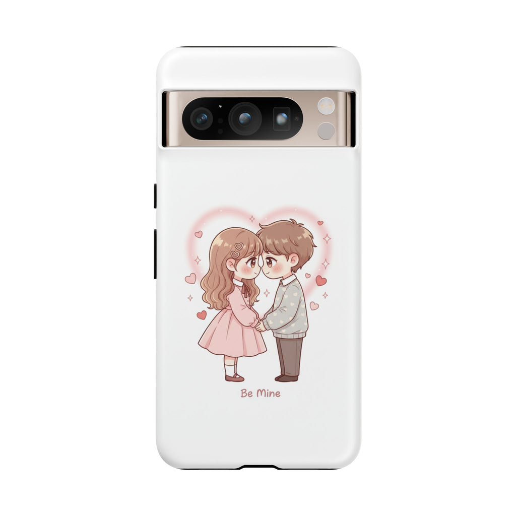 NDR™ Cute Couple "Be Mine" Phone Case. Romantic Valentine’s Protective Cover