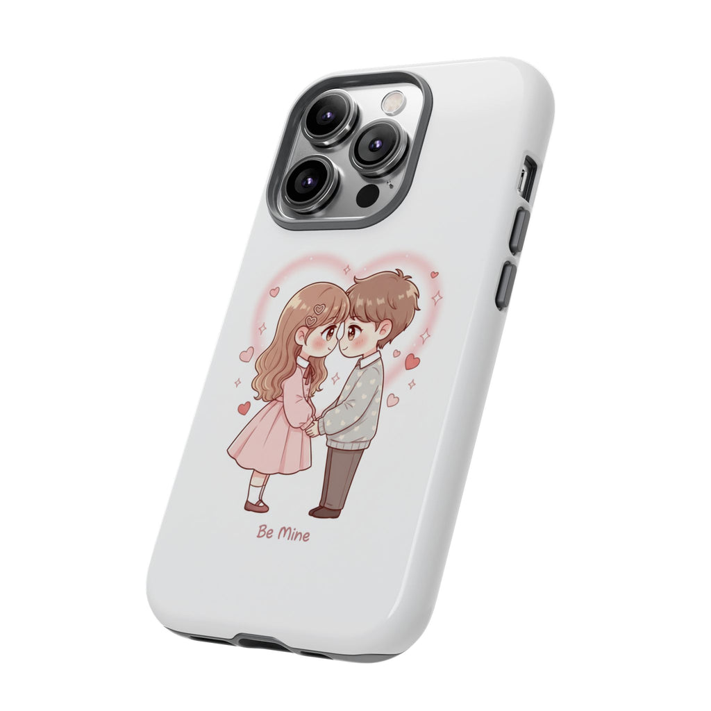 NDR™ Cute Couple "Be Mine" Phone Case. Romantic Valentine’s Protective Cover