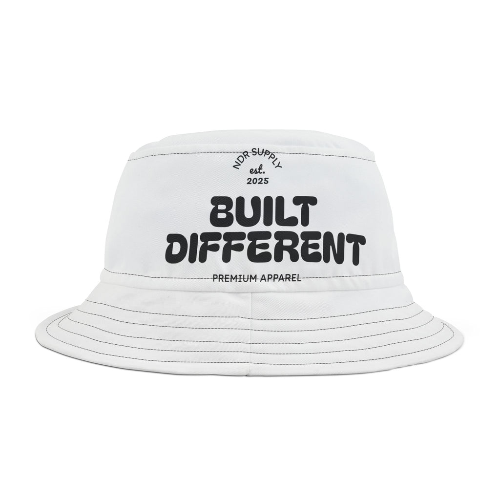 NDR™ Built Different White Bucket Hat