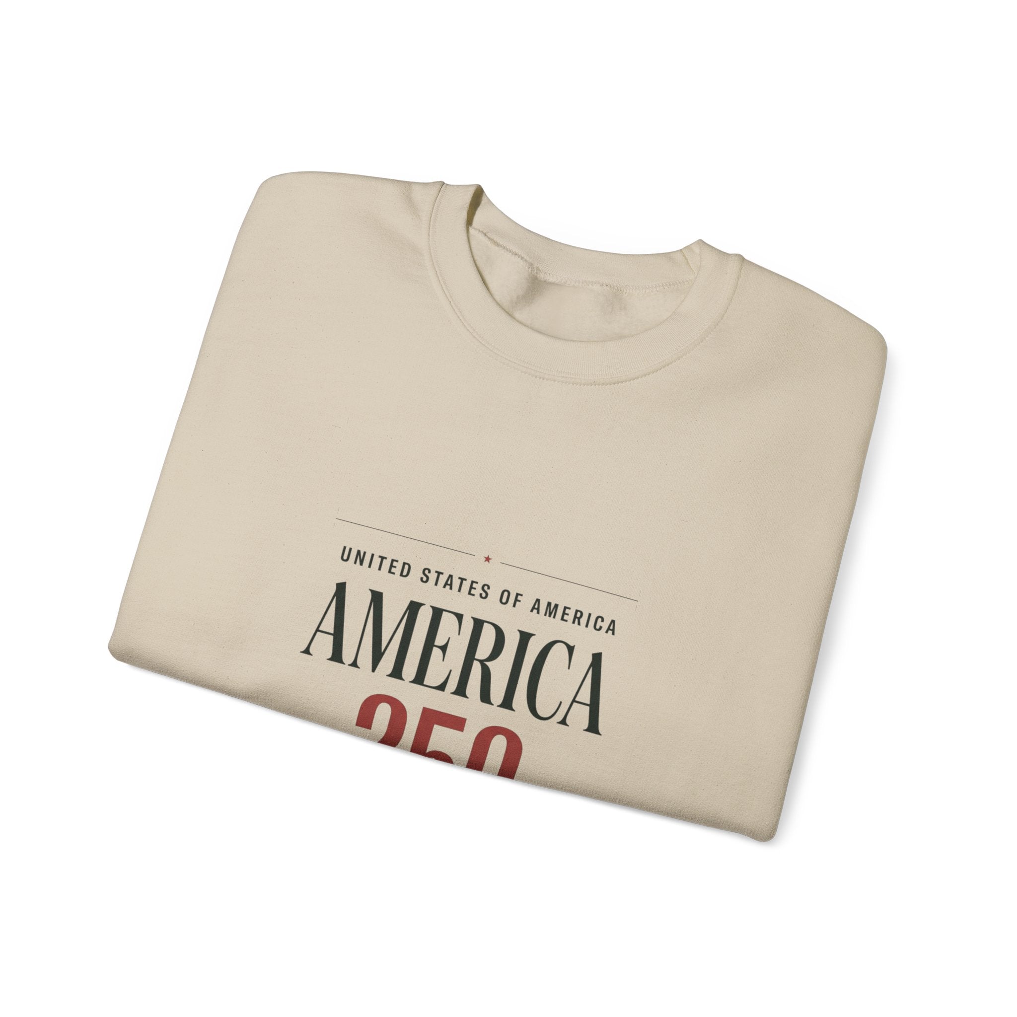 America 250 Crewneck Sweatshirt | 4th of July 250th Anniversary Patriotic
