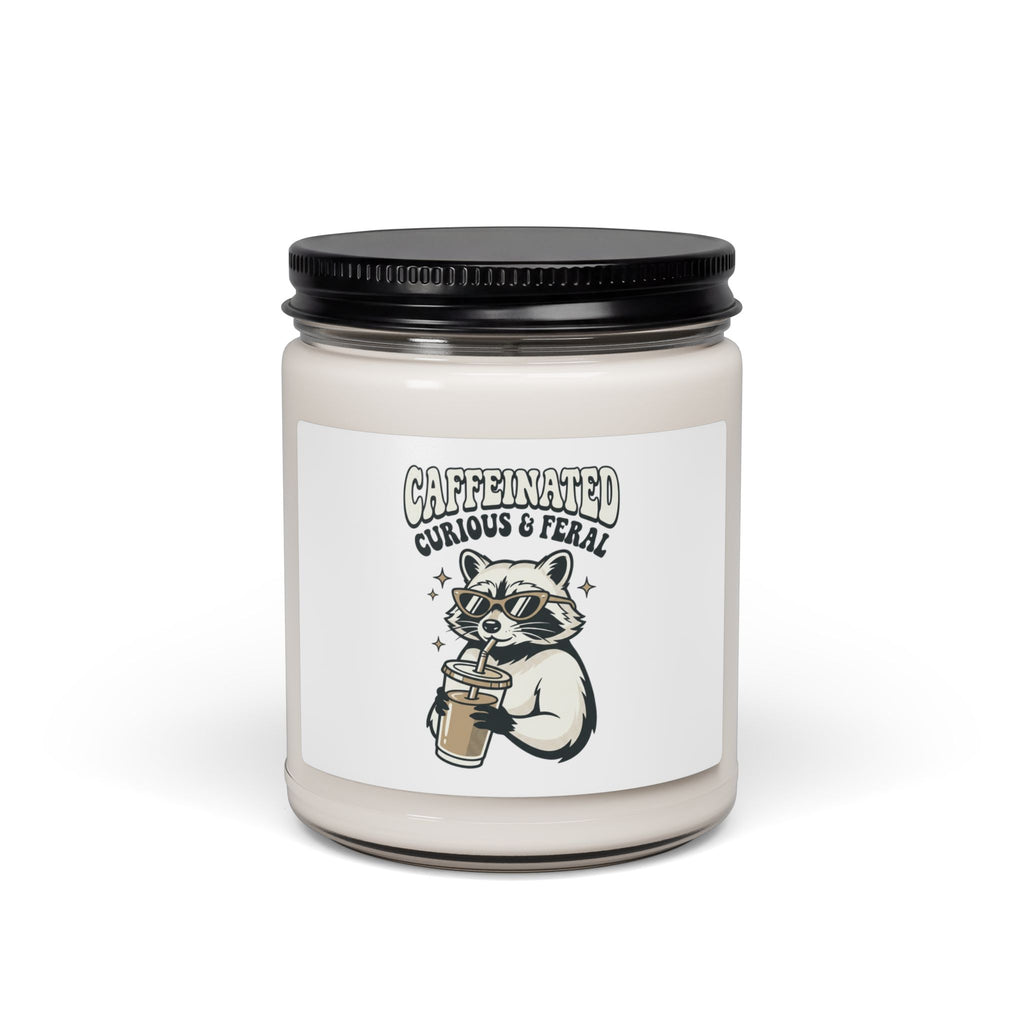 Caffeinated Feral Raccoon Candle | Soy 9oz, Nocturnal Wilderness Aesthetic