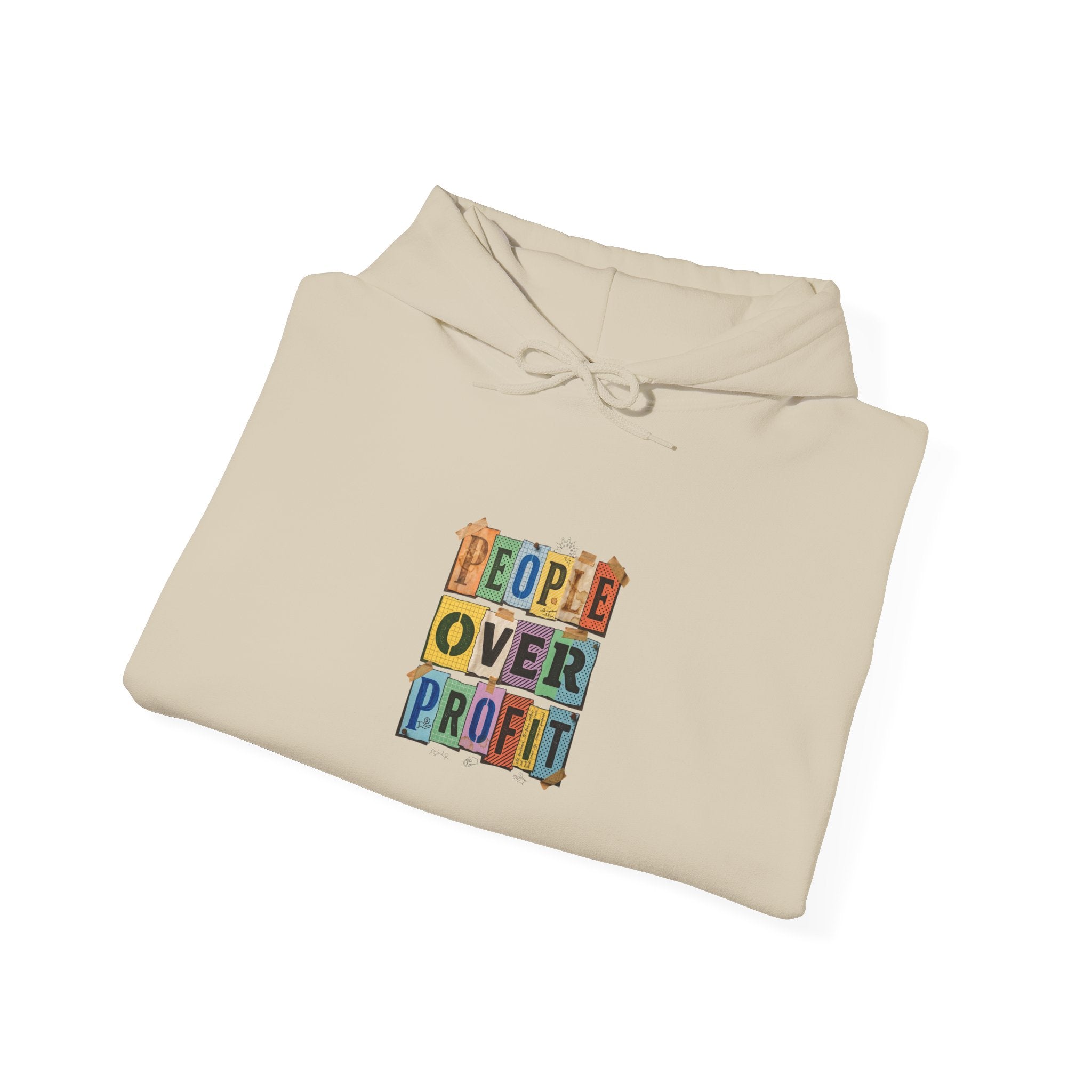People Over Profit hoodie | Values-led statement apparel, social justice message