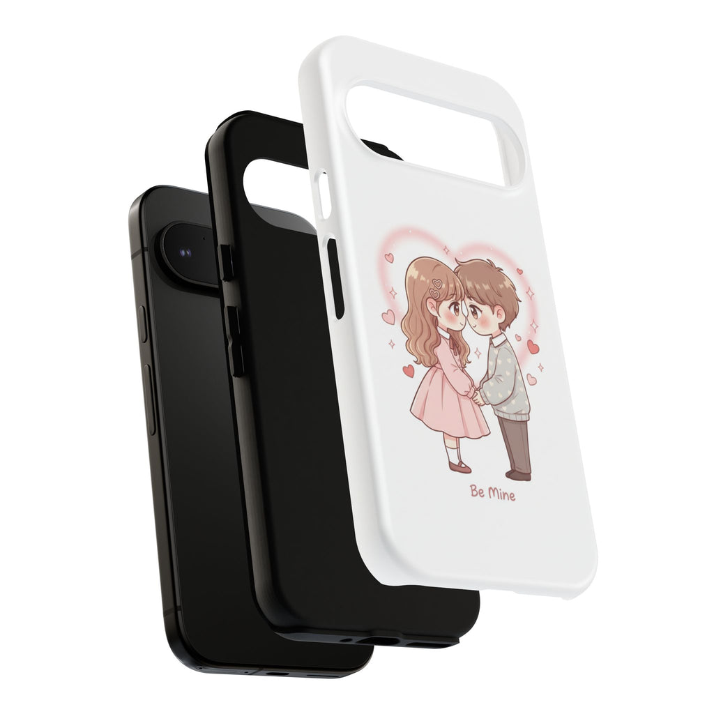 NDR™ Cute Couple "Be Mine" Phone Case. Romantic Valentine’s Protective Cover