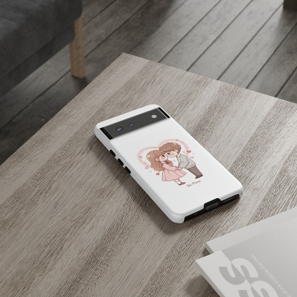 NDR™ Cute Couple "Be Mine" Phone Case. Romantic Valentine’s Protective Cover