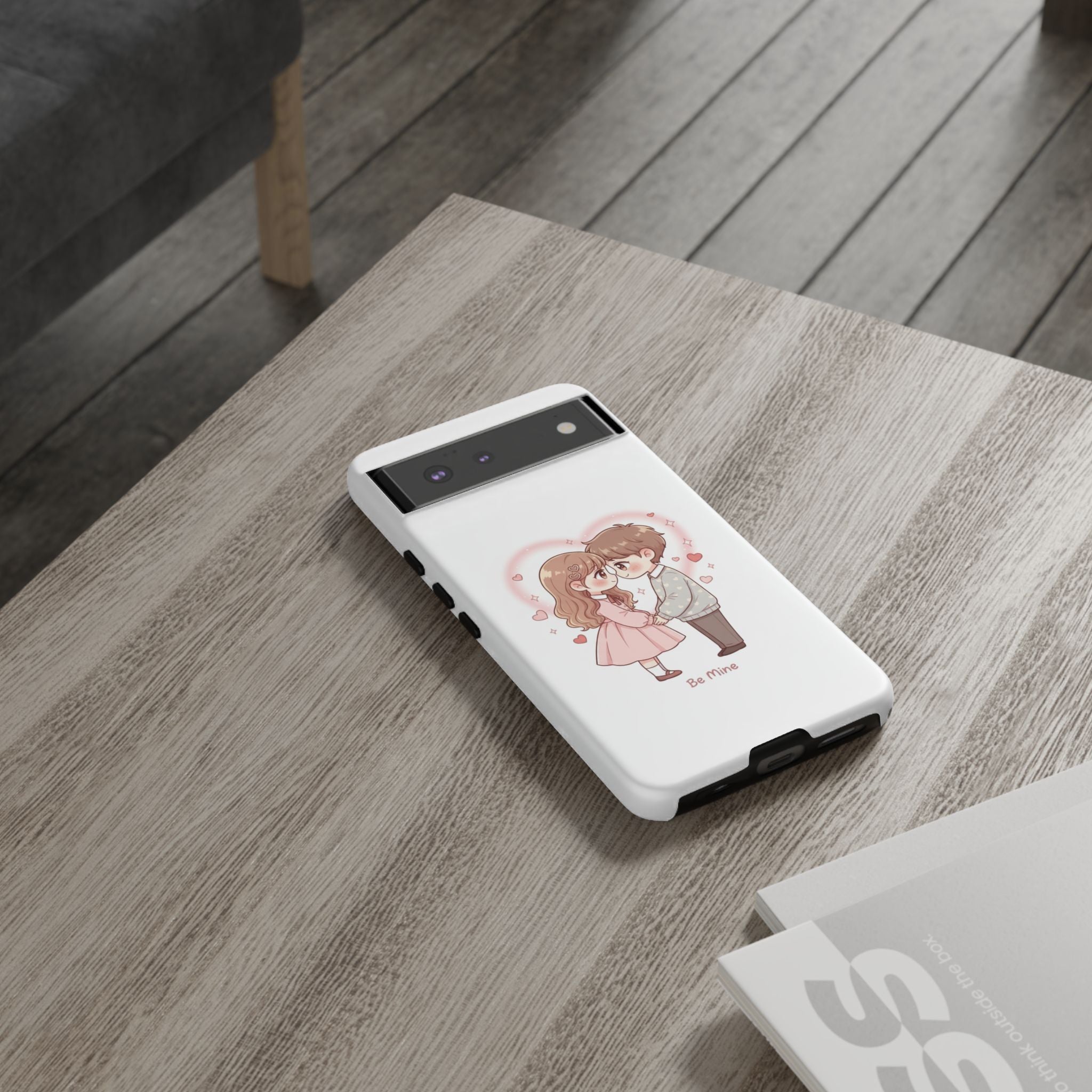 NDR™ Cute Couple "Be Mine" Phone Case. Romantic Valentine’s Protective Cover