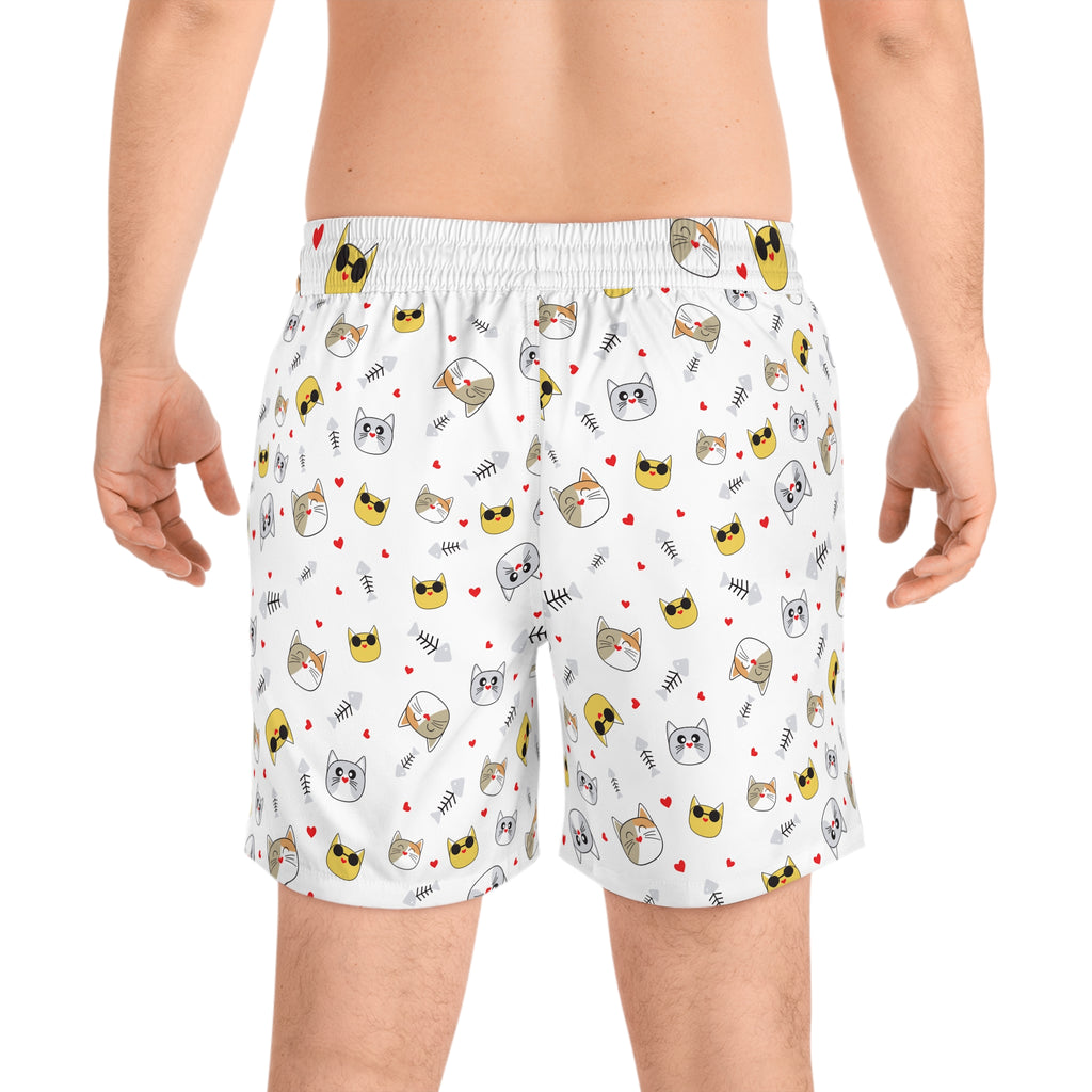 NDR™ Mens Cat Faces Swim Shorts