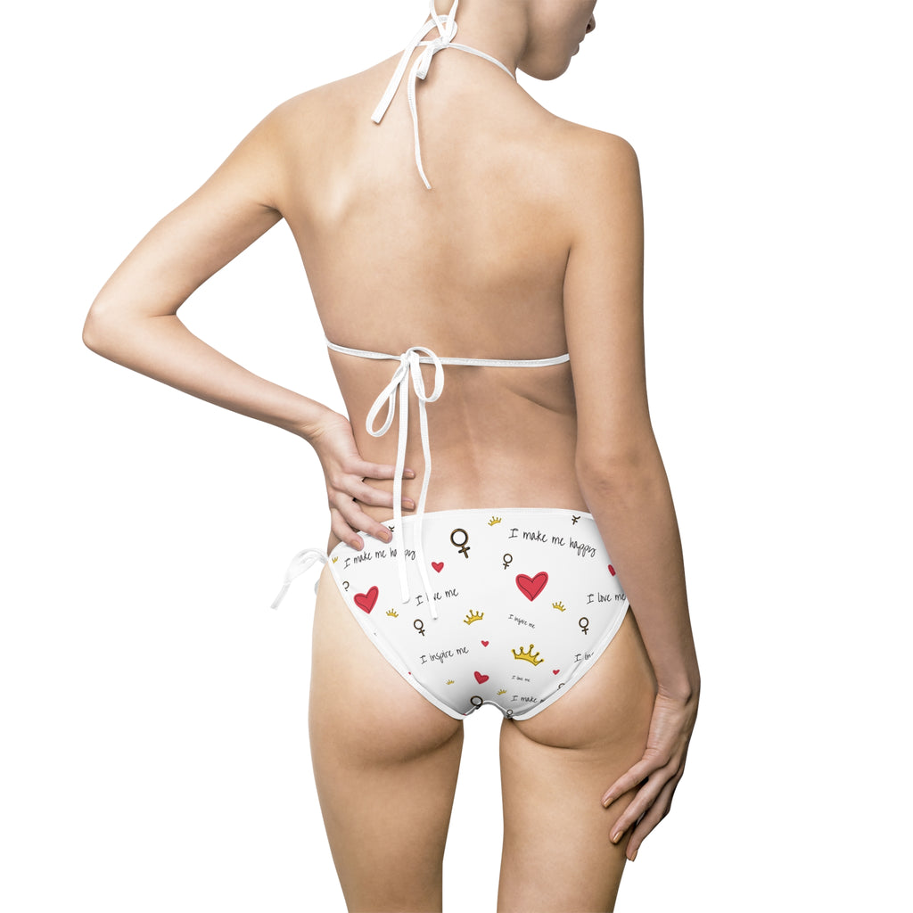 NDR™ Women’s Tie-Side Bikini — Cute Heart Swimsuit