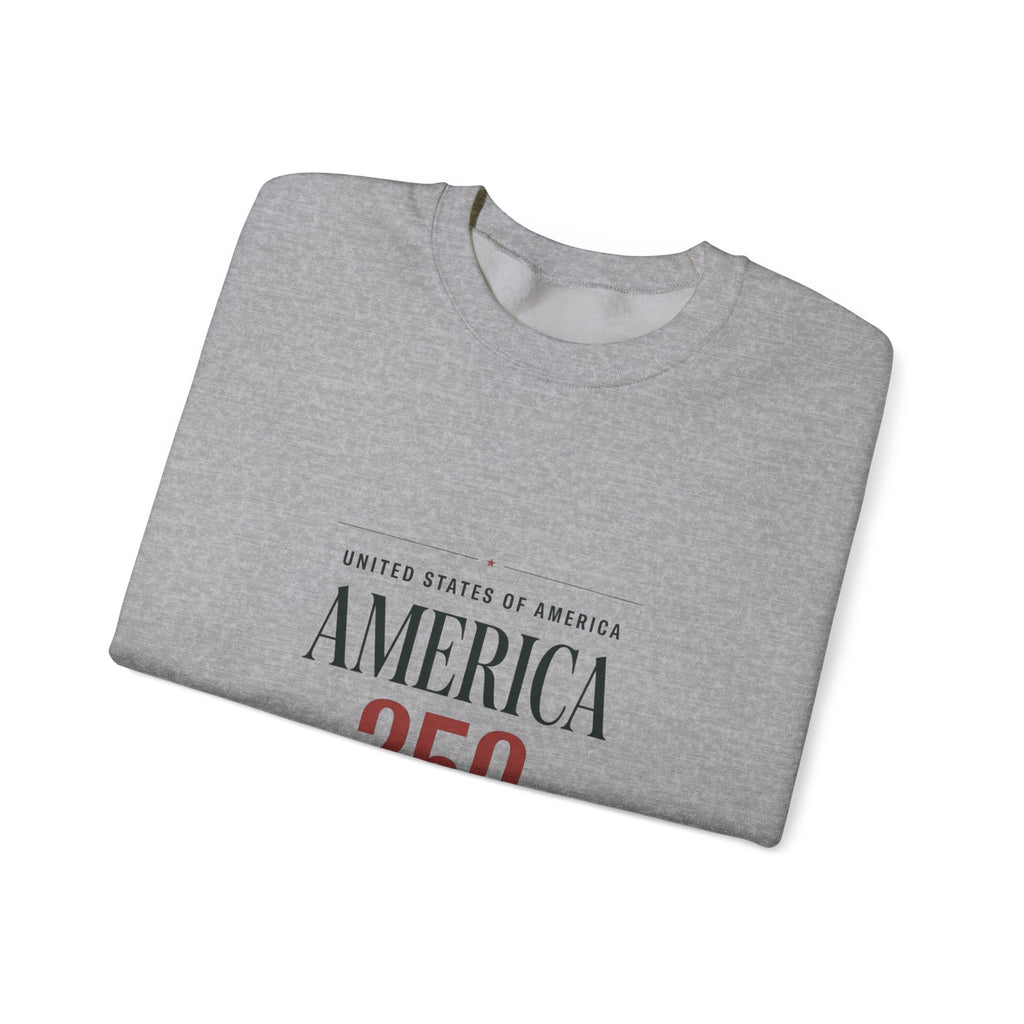 America 250 Crewneck Sweatshirt | 4th of July 250th Anniversary Patriotic