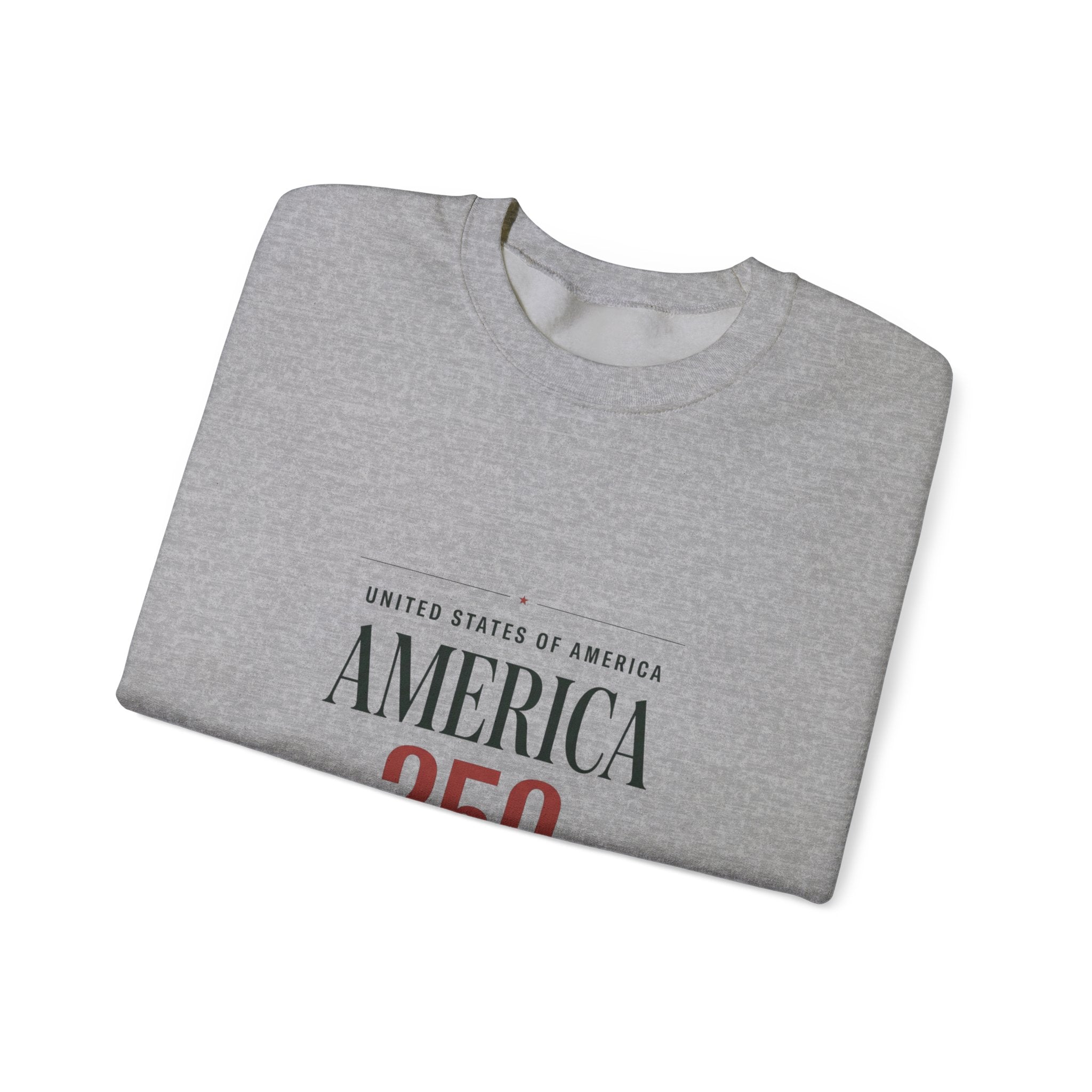 America 250 Crewneck Sweatshirt | 4th of July 250th Anniversary Patriotic