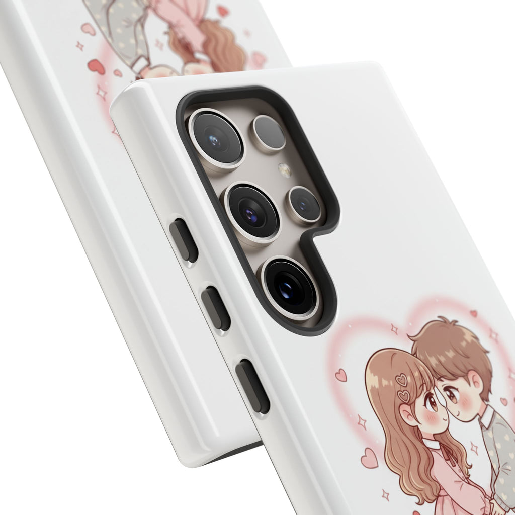 NDR™ Cute Couple "Be Mine" Phone Case. Romantic Valentine’s Protective Cover