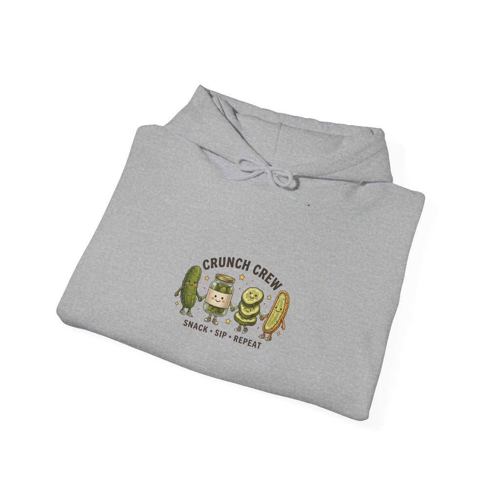 Crunch Crew Pickles Hoodie | Funny Pickle Graphic, Retro Snack Aesthetic