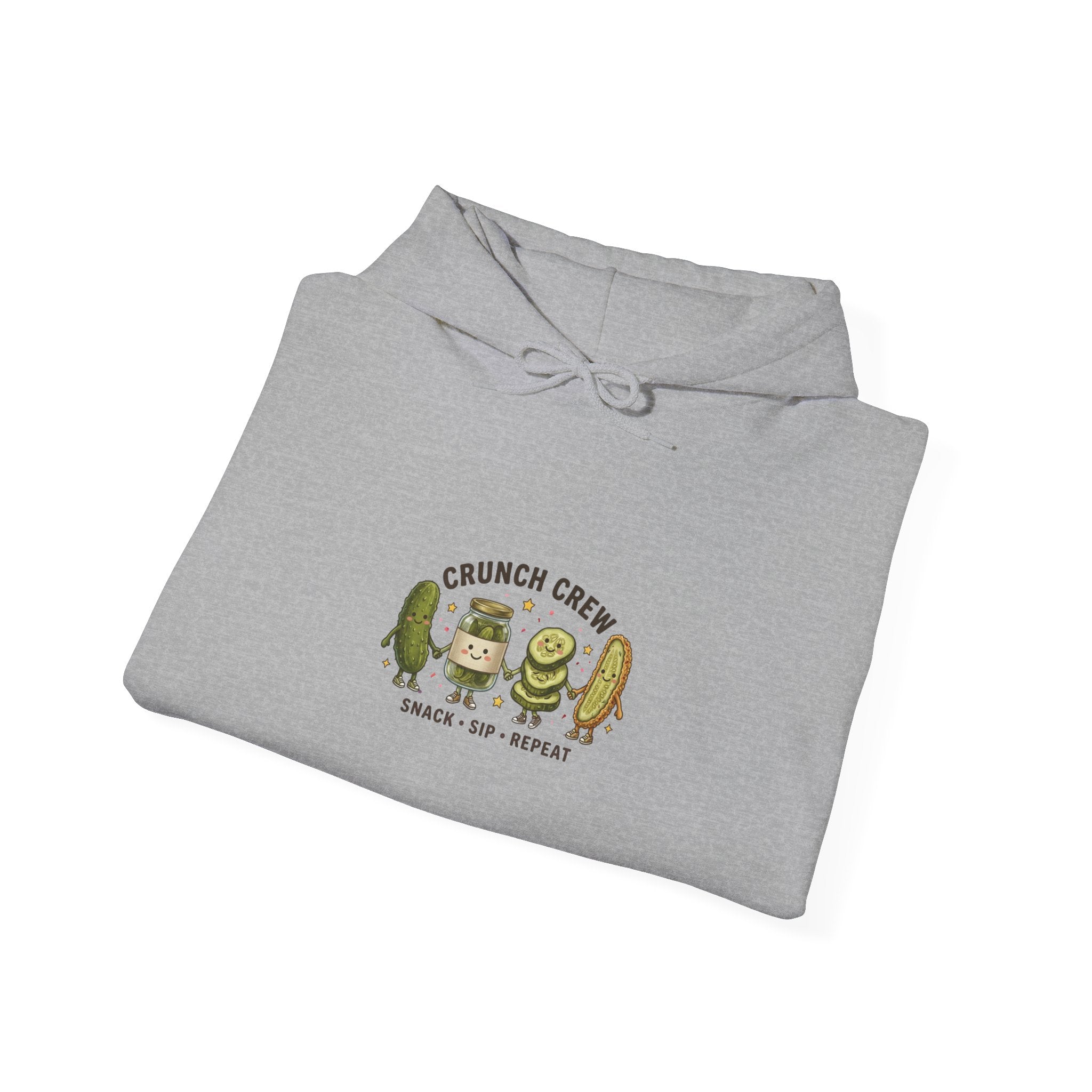 Crunch Crew Pickles Hoodie | Funny Pickle Graphic, Retro Snack Aesthetic