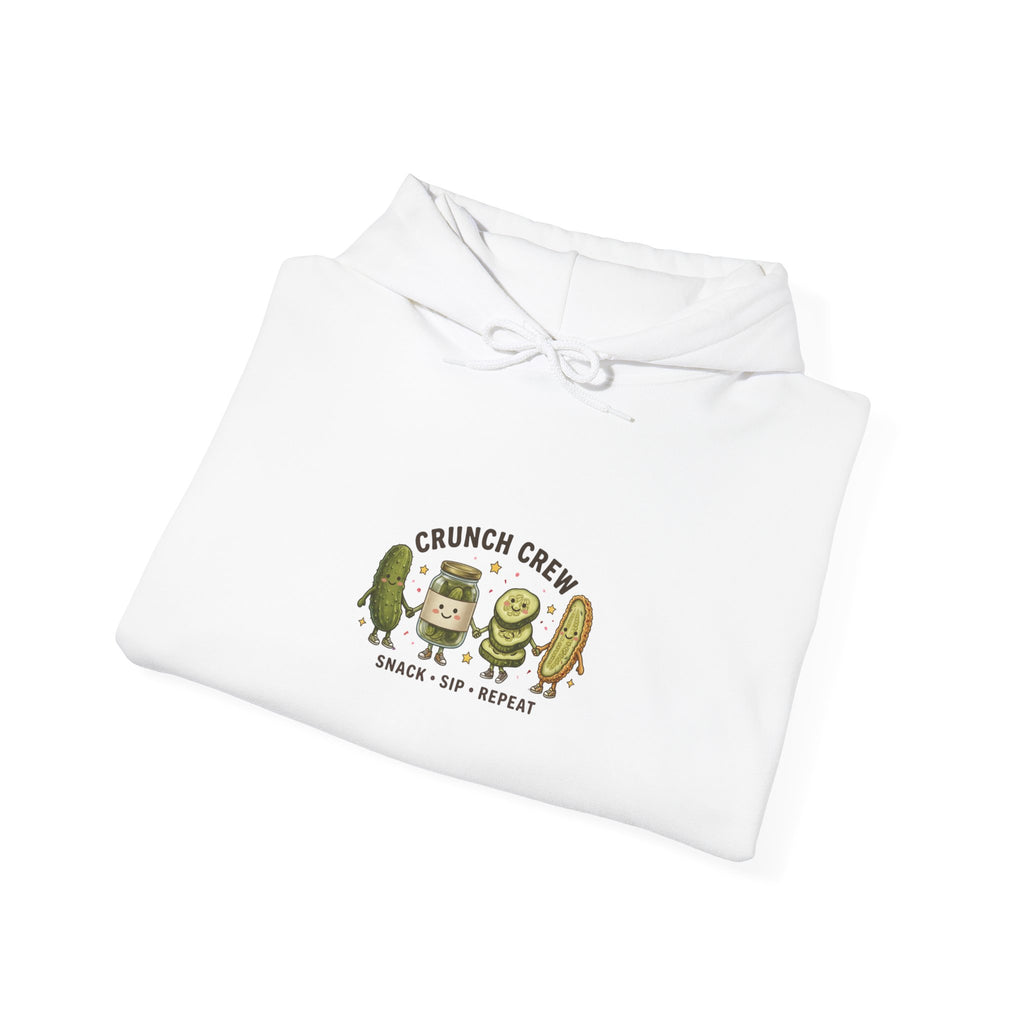 Crunch Crew Pickles Hoodie | Funny Pickle Graphic, Retro Snack Aesthetic