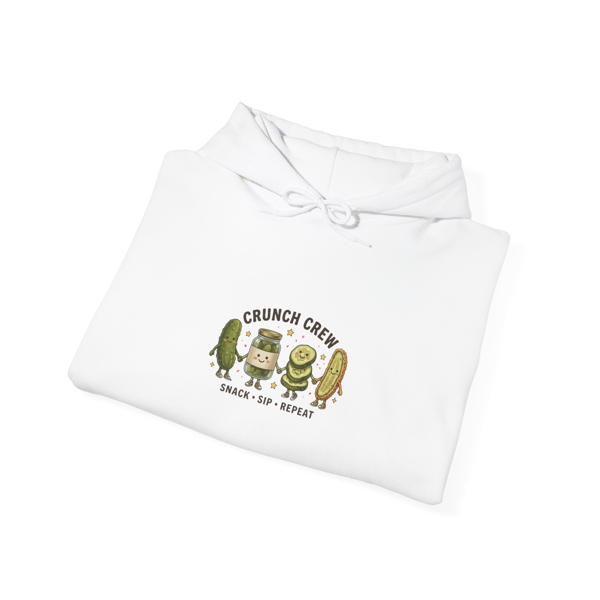 Crunch Crew Pickles Hoodie | Funny Pickle Graphic, Retro Snack Aesthetic