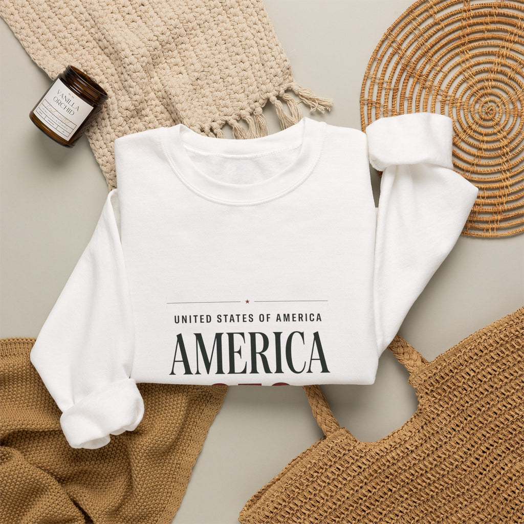 America 250 Crewneck Sweatshirt | 4th of July 250th Anniversary Patriotic