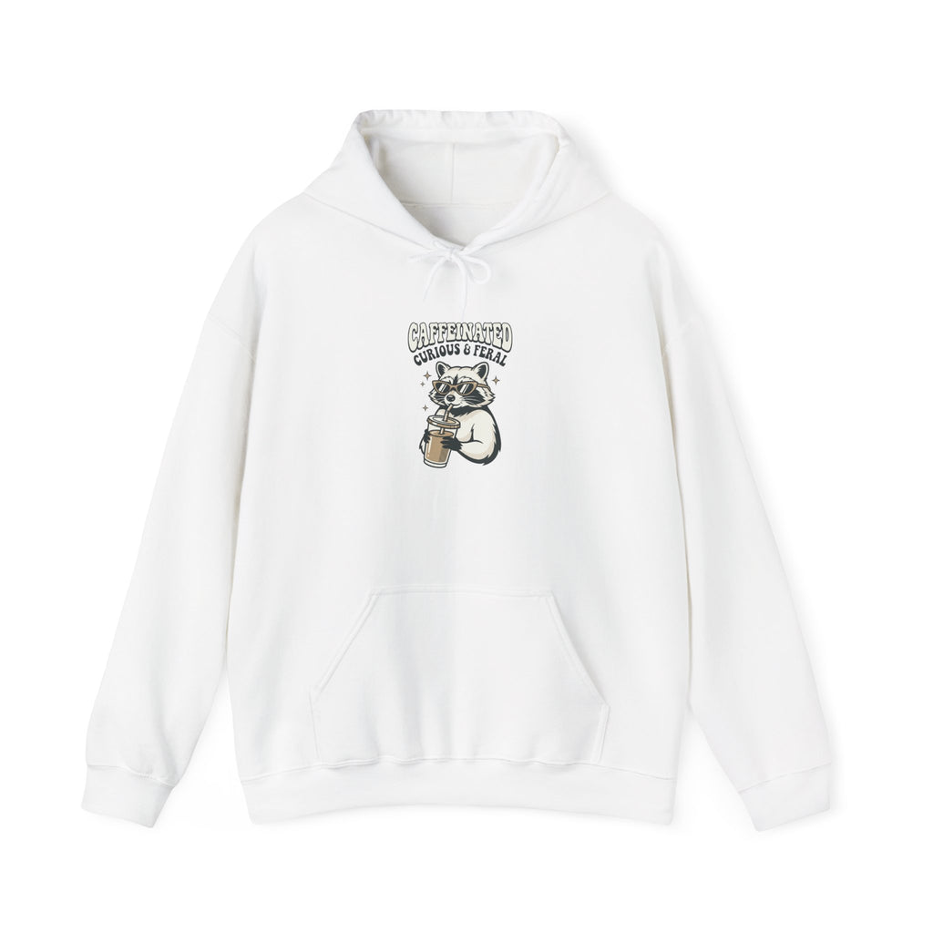 Feral Raccoon Moonlit Wilderness Hoodie | Celestial Trash-Panda Aesthetic
