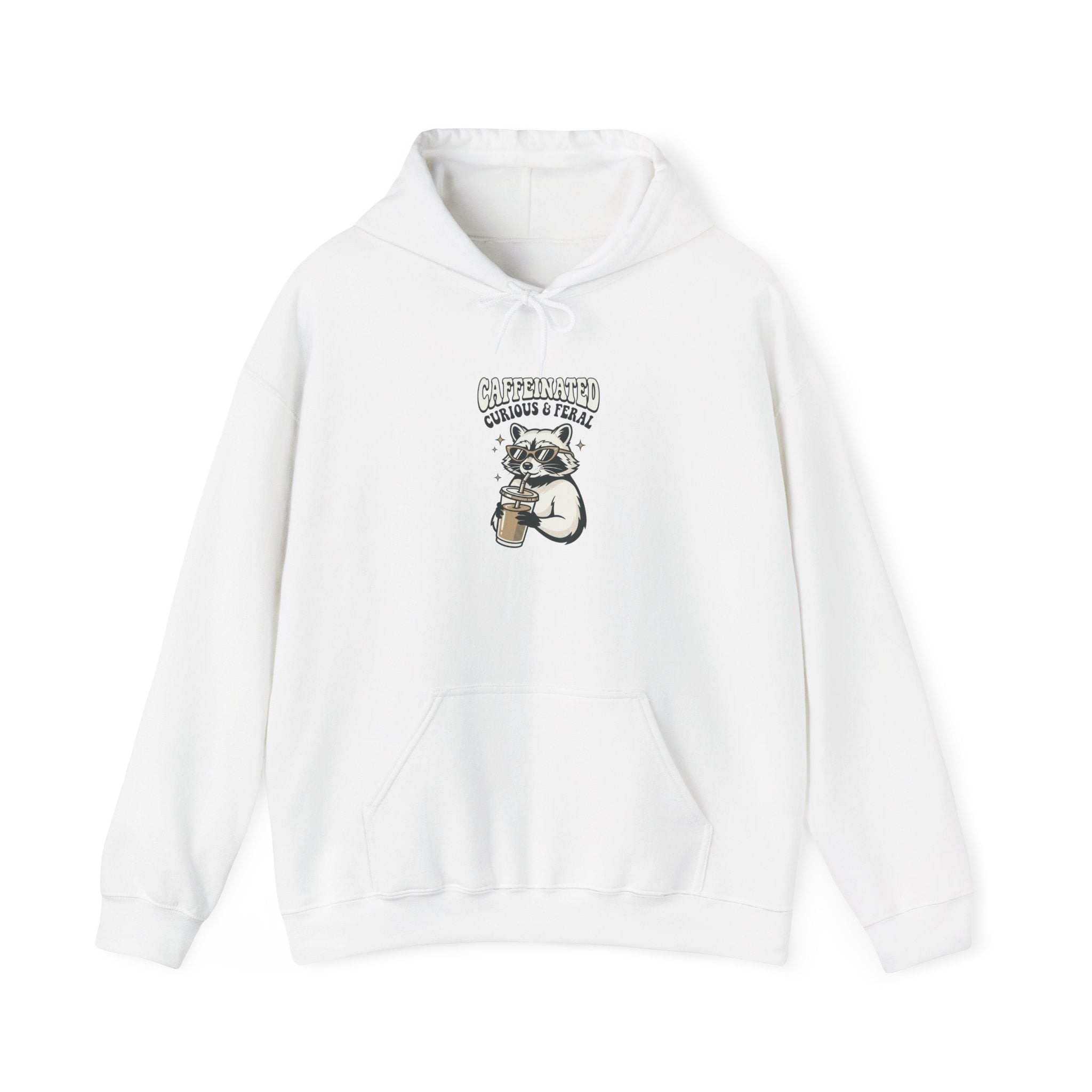 Feral Raccoon Moonlit Wilderness Hoodie | Celestial Trash-Panda Aesthetic
