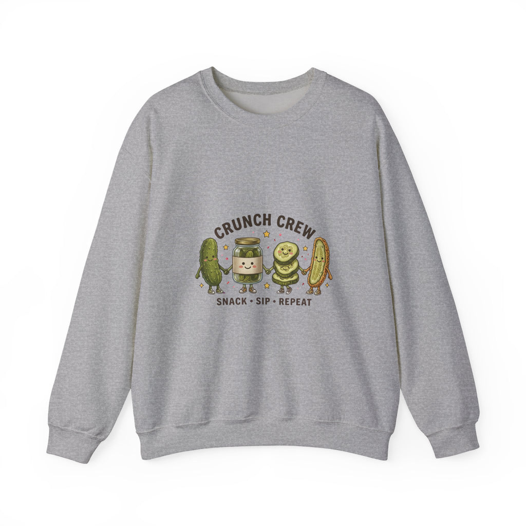 Crunch Crew Pickle Crewneck Sweatshirt | Pickles, Snack Sip Repeat